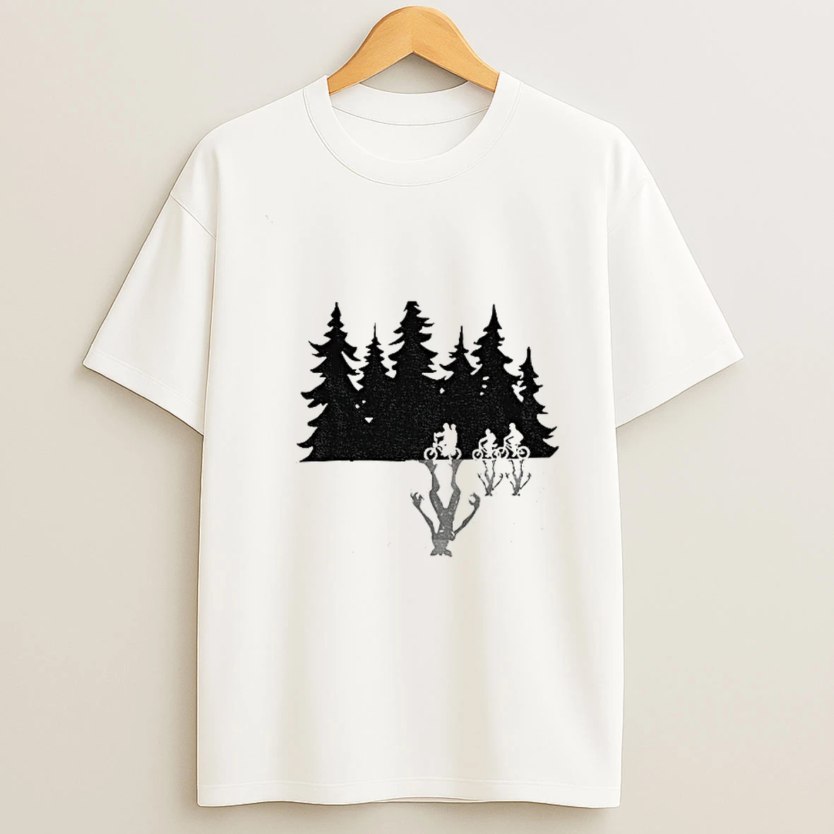 Stranger Things Christmas Tree Upside Down Vintage T Shirt