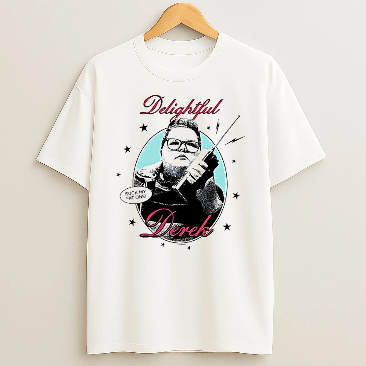 Stranger Things Delightful Derek Suck My Fat One Graphic T Shirt