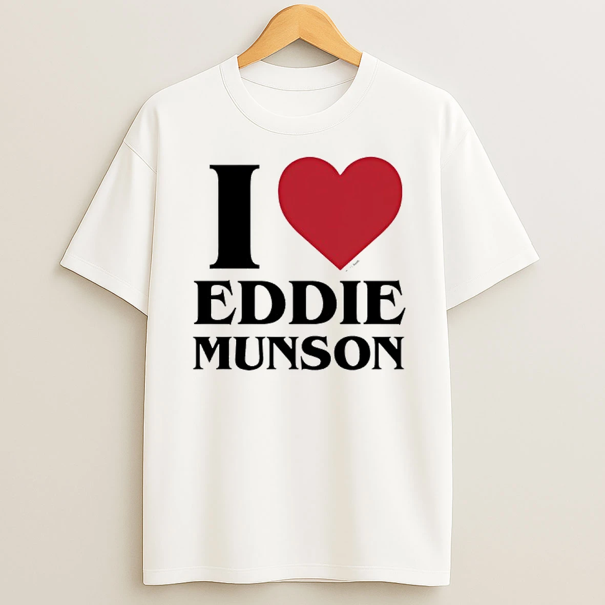 Stranger Things Eddie Munson Heart T Shirt