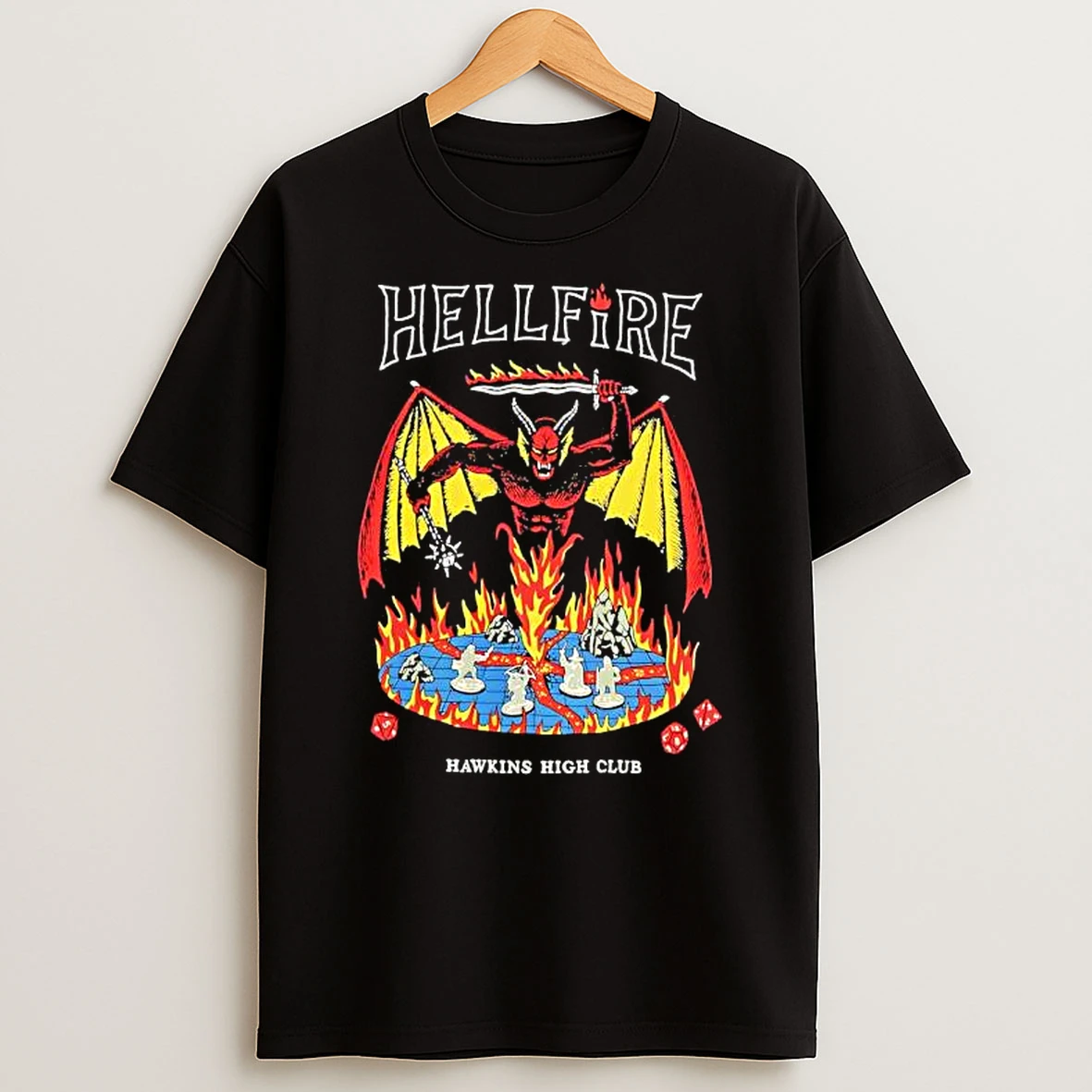 Stranger Things Hellfire Hawkins High Club T Shirt