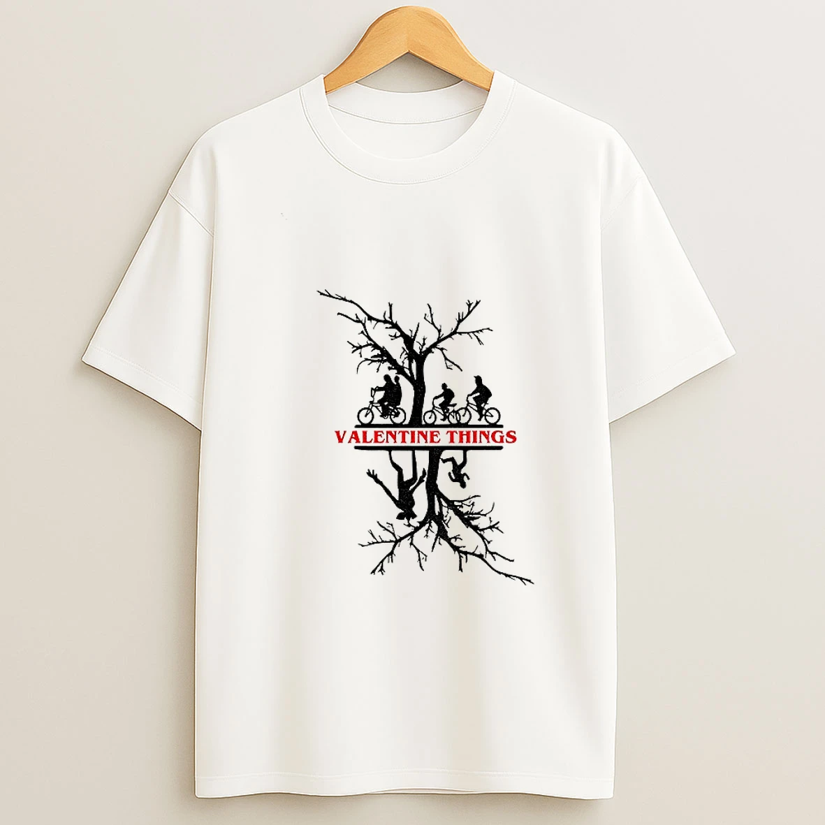 Stranger Things Valentine Things Upside Down Vintage T Shirt