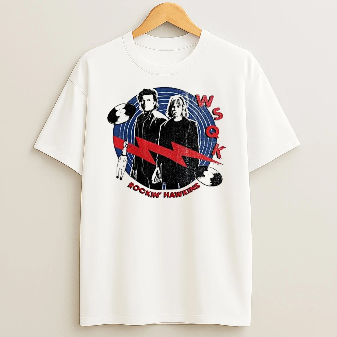Stranger Things Wsqk Rockin Hawkins T Shirt