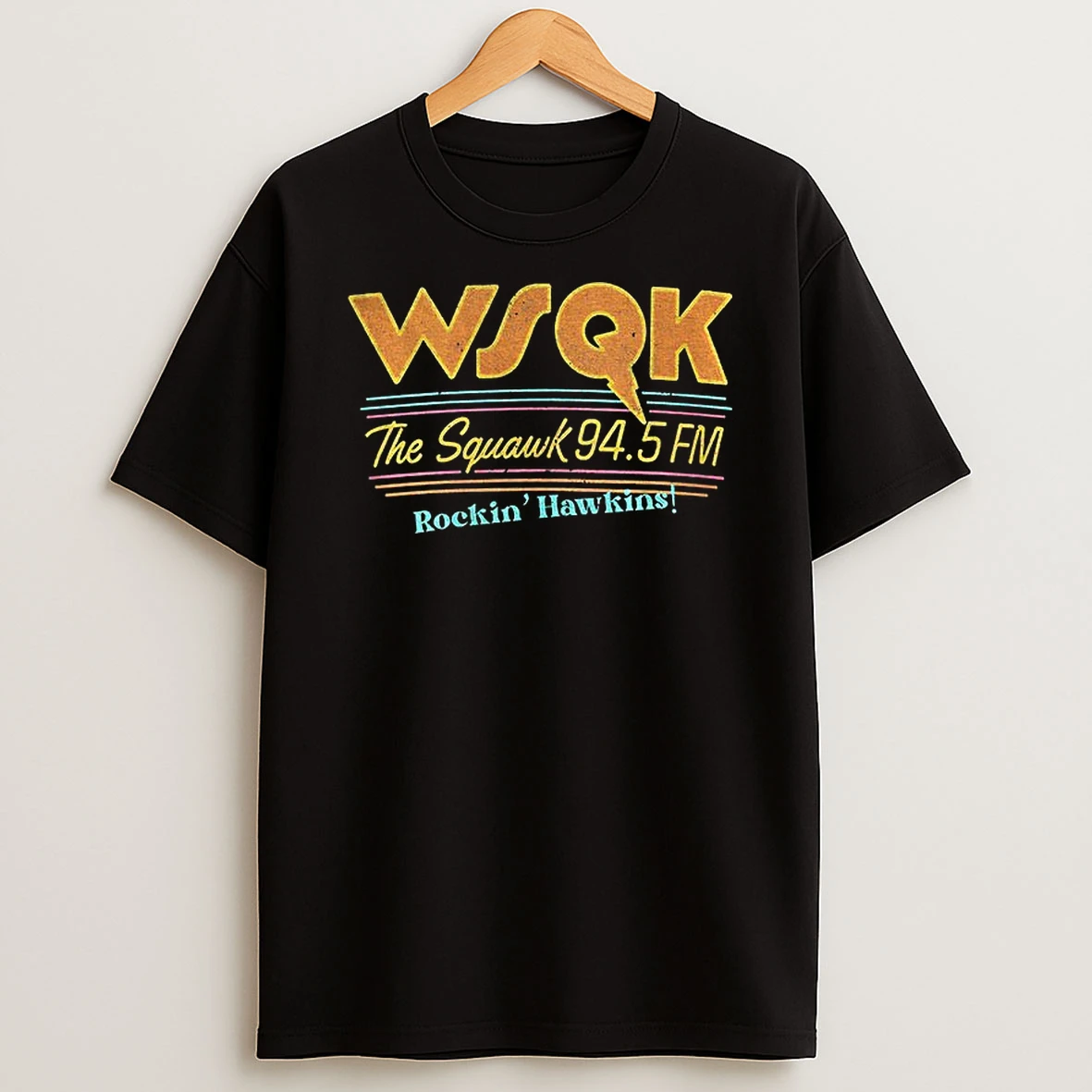 Stranger Things Fan The Squawk 94 5 Fm Rockin Hawkins T Shirt