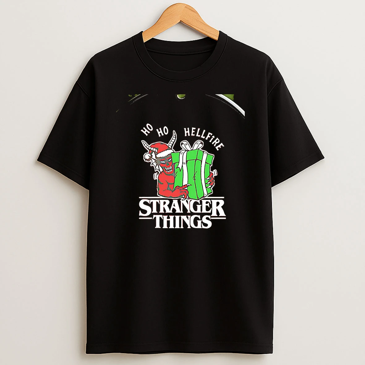 Stranger Things Ho Ho Hellfire Christmas Chriast T Shirt