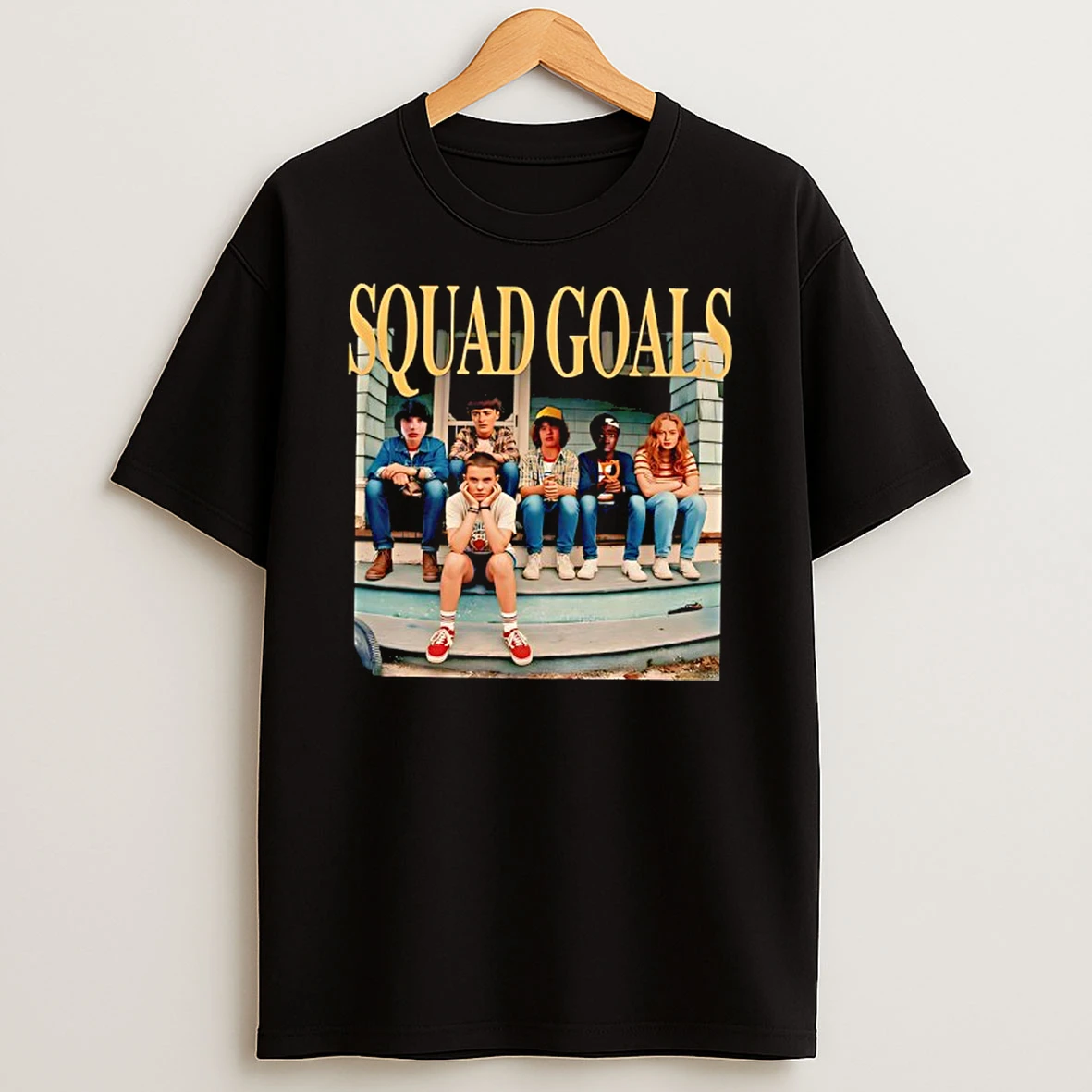 Stranger Things Season 3 Squad Goals Characters Graphic T Shirt