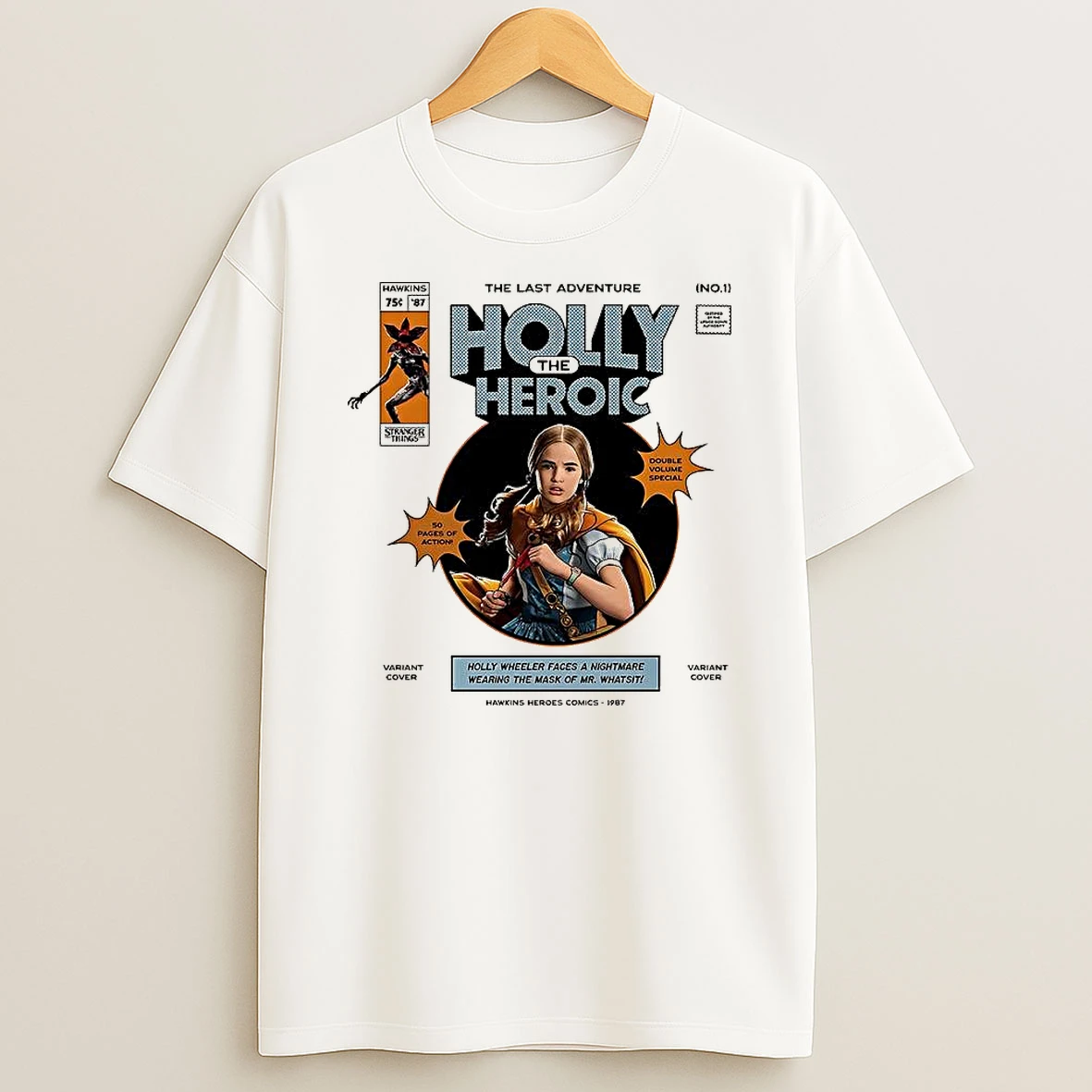 Stranger Things The Last Adventure Holly The Heroic Hawkins Heroes Comic 1987 Retro T Shirt