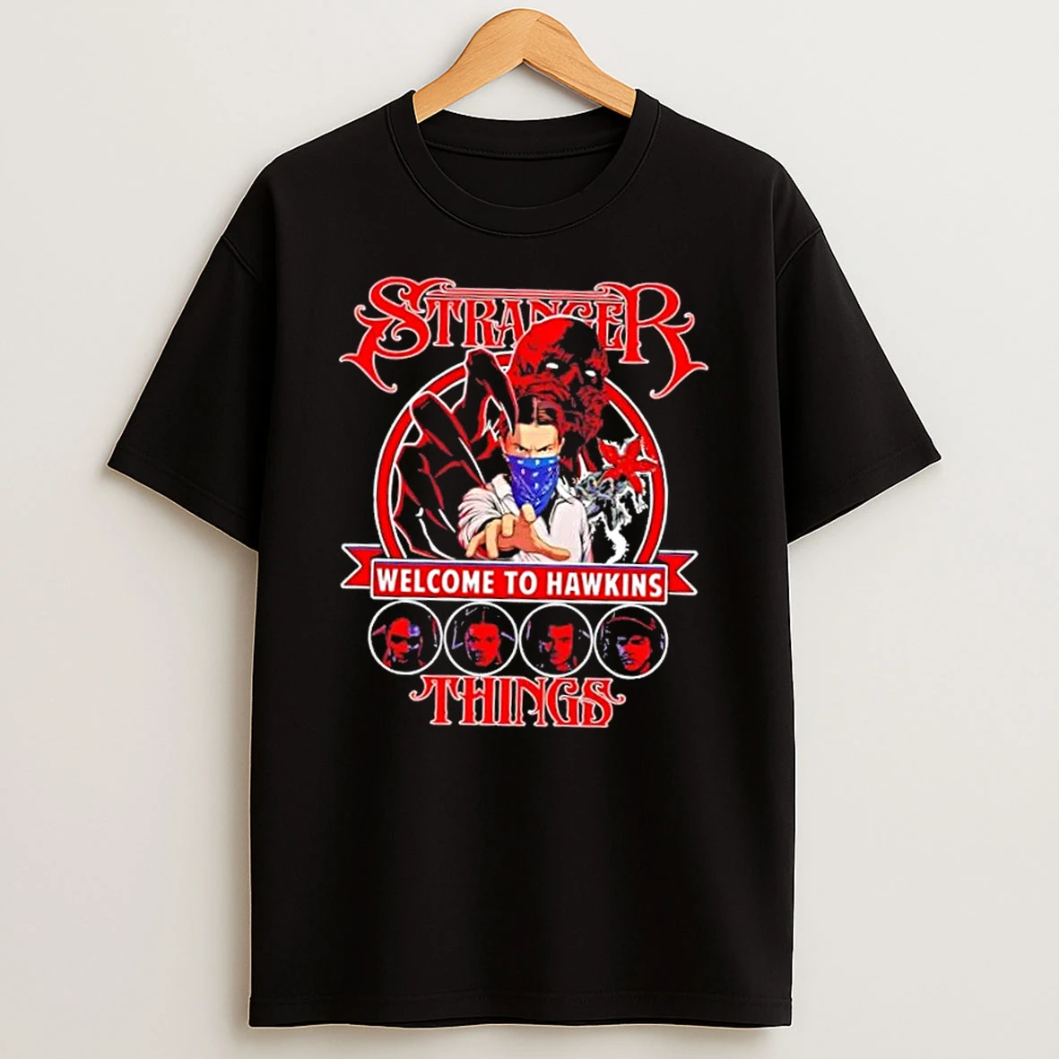 Stranger Things Welcome To Hawkins Graphic T Shirt