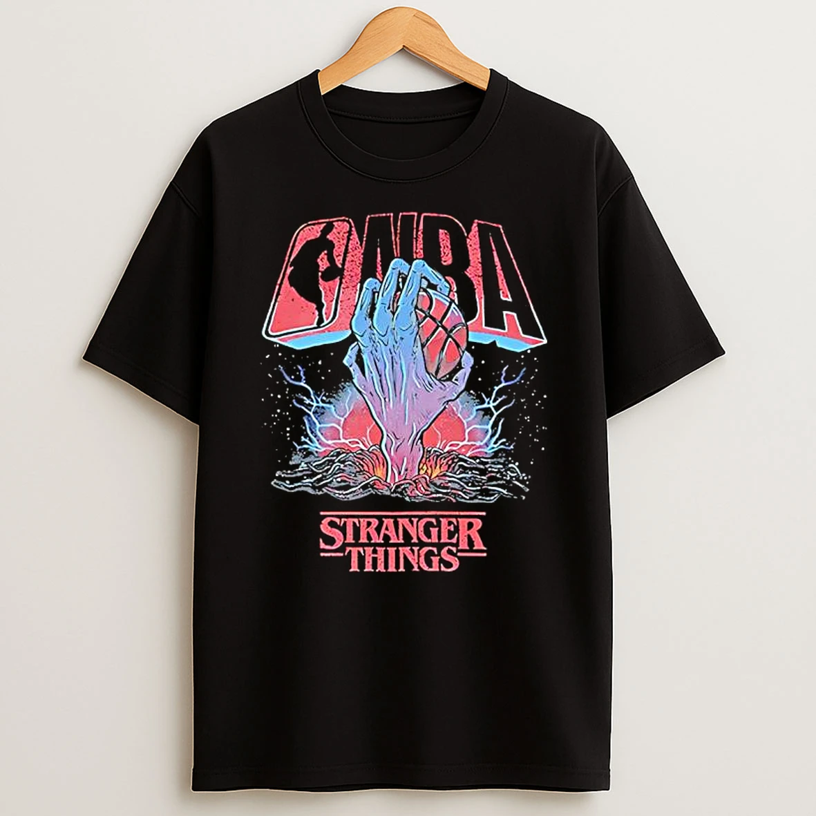 Stranger Things X Nba Indiana Fever Collab Logo T Shirt