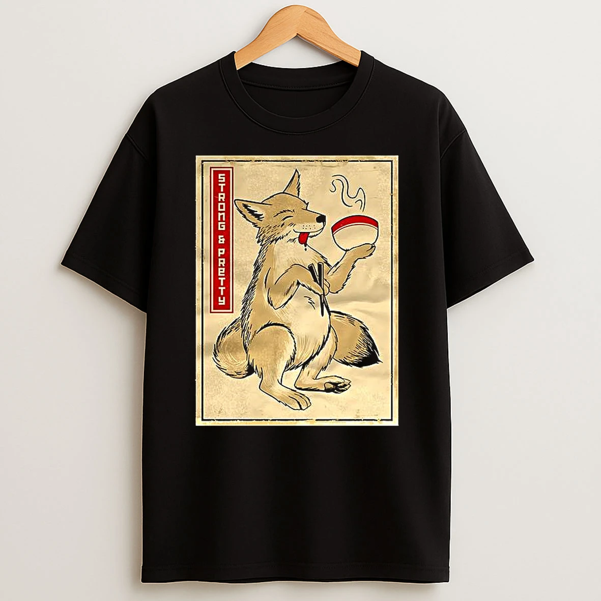 Strong And Soupy Coyotes Eat Ramen T Shirt