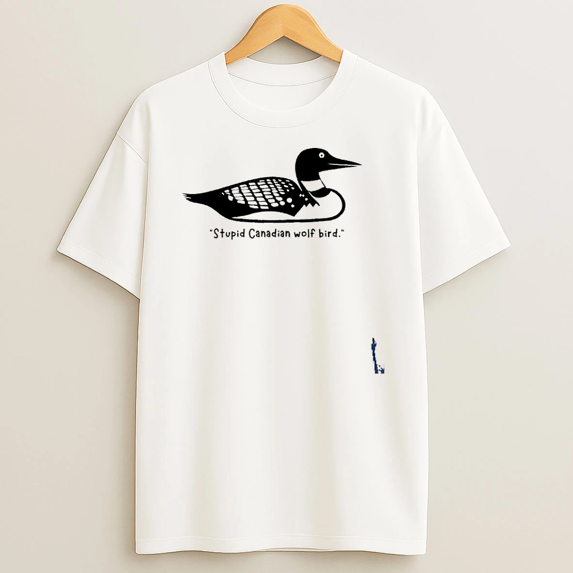 Stupid Canadian Wolf Bird Funny T Shirt