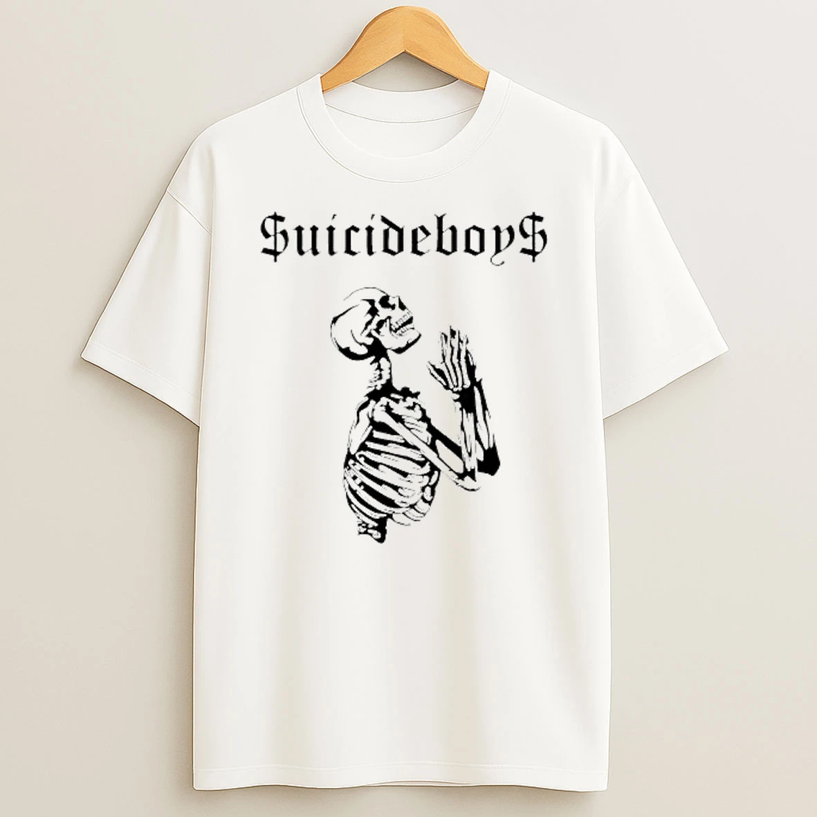 Suicideboys Merch Suicideboys Praying Skeleton T Shirt