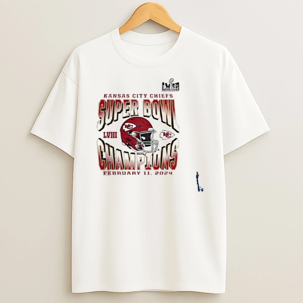 Super Bowl Lviii 2024 Champions Kansas City Chiefs Vintage T Shirt