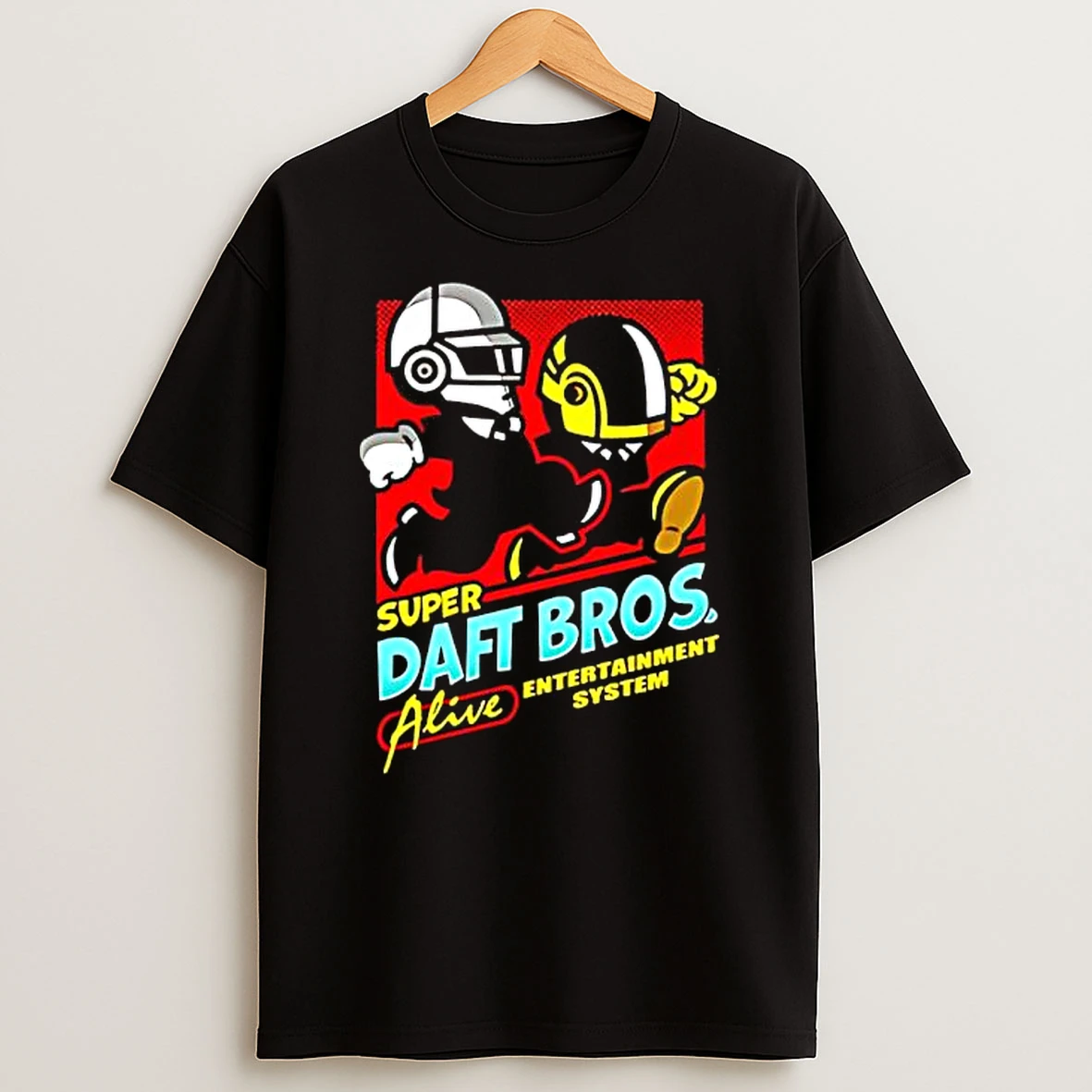 Super Daft Bros Parody Alive Entertainment System T Shirt