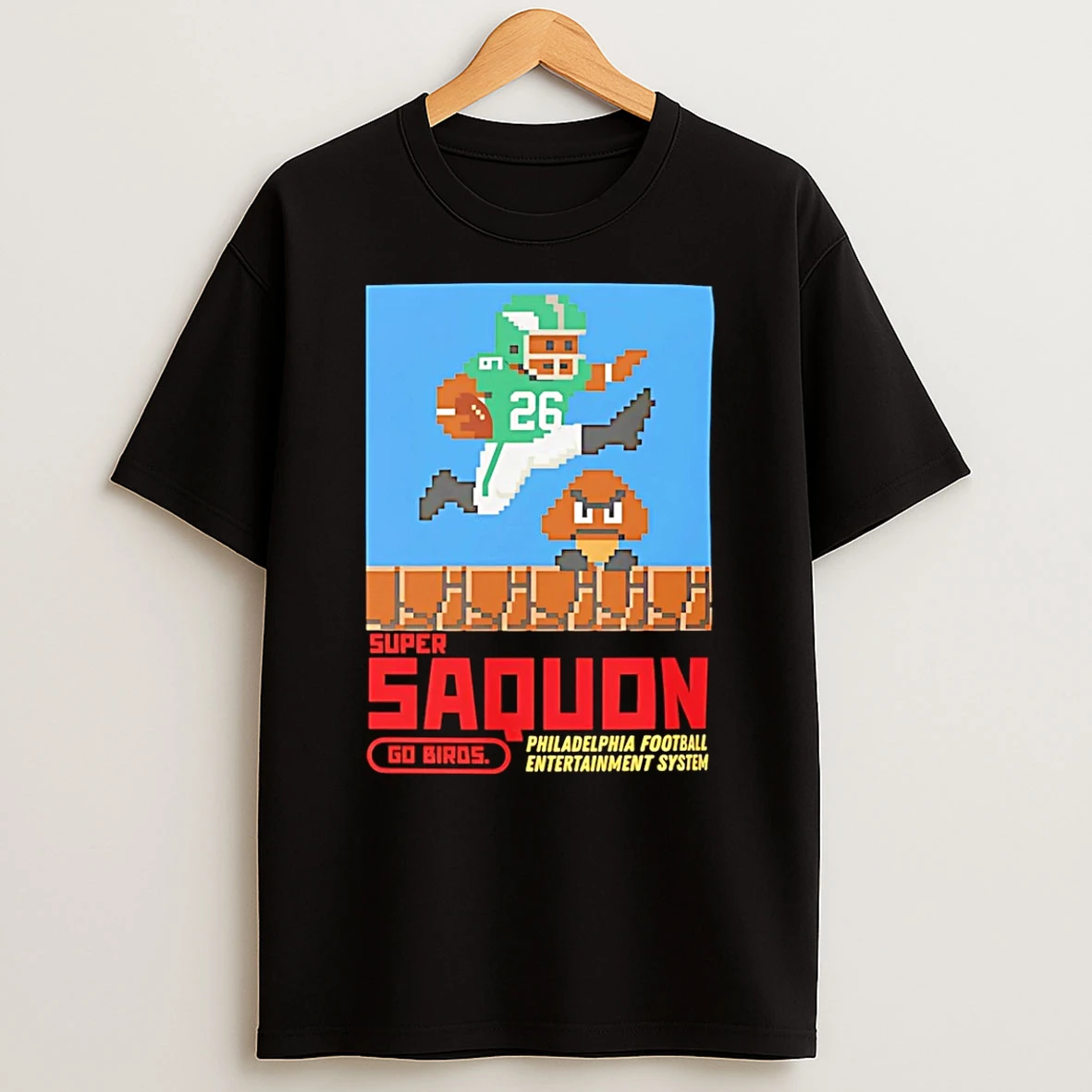 Super Saquon Entertainment System Philadelphia Eagles Game T Shirt