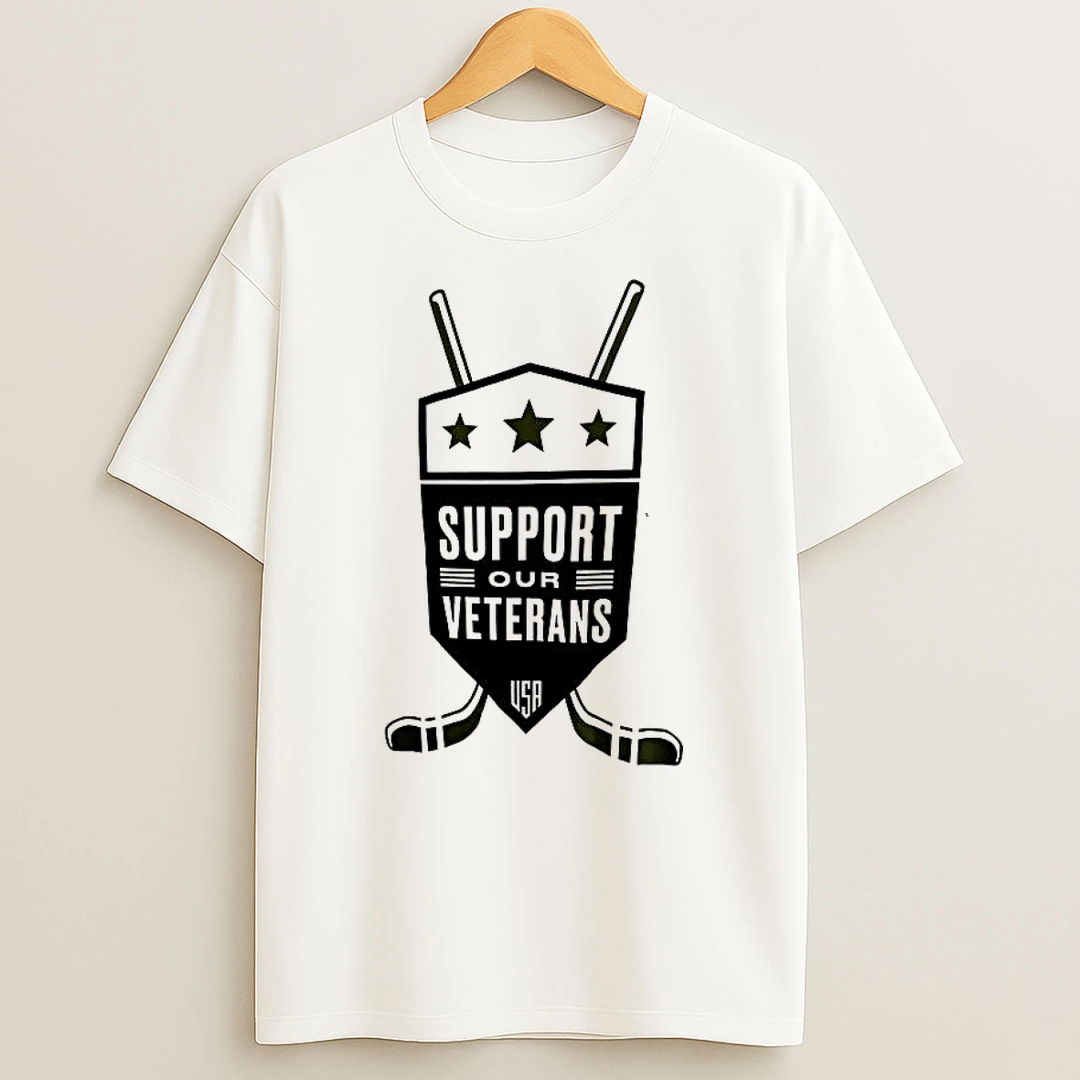 Support Our Veterans Usa Nhl T Shirt