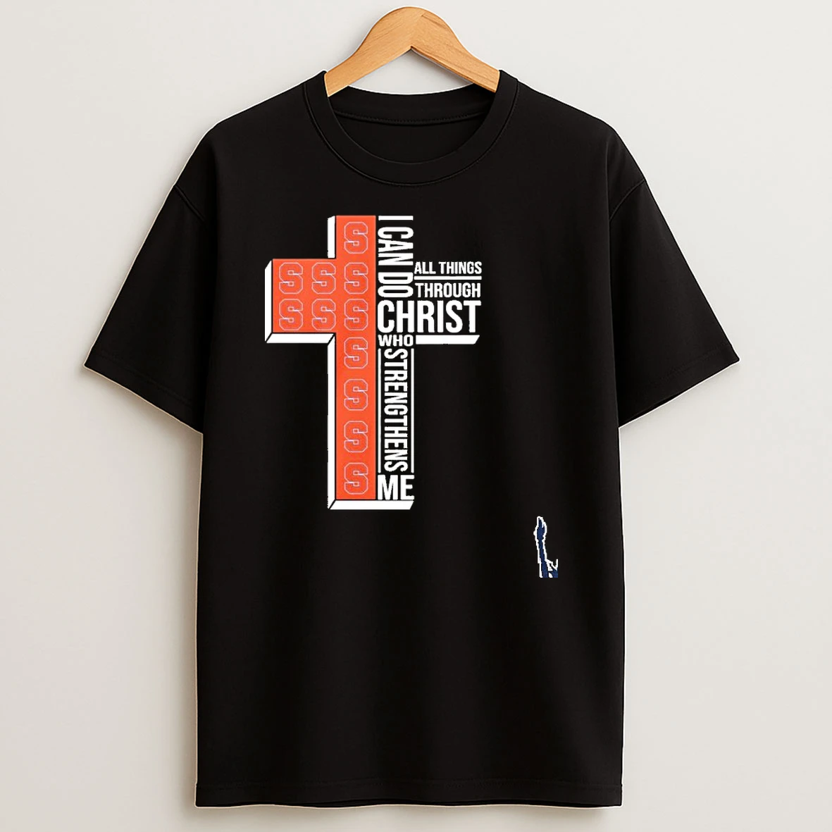 Syracuse Basketball Logo I Can Do All Things Through Christ Who Strengthens Me T Shirt
