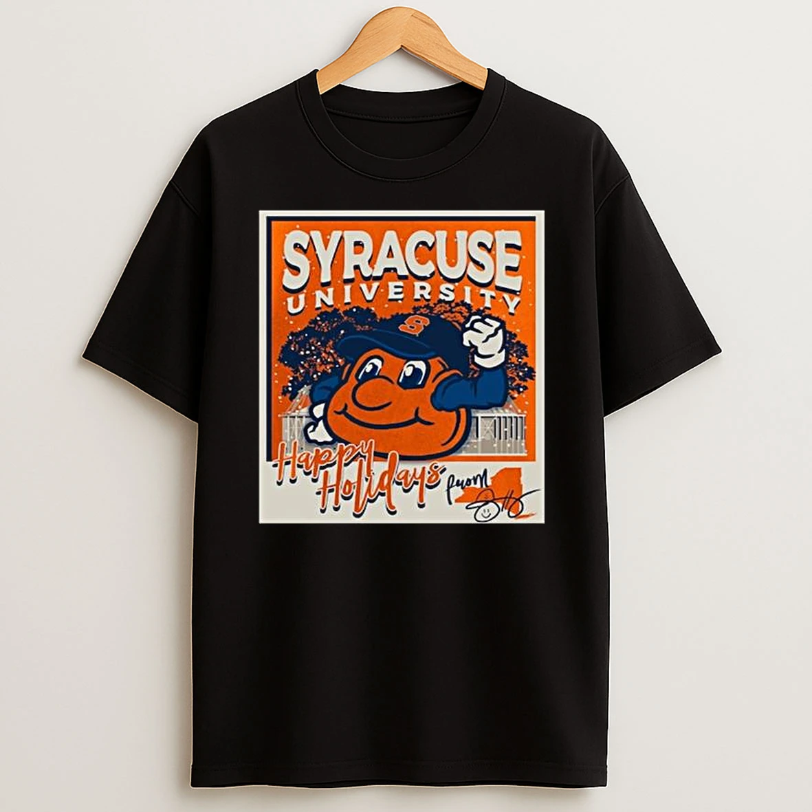 Syracuse Orange Snowy Polaroid T Shirt
