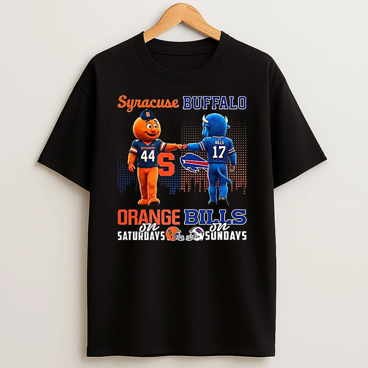 Syracuse Orange On Saturdays Vs Buffalo Bills On Sundays Mascot T Shirt