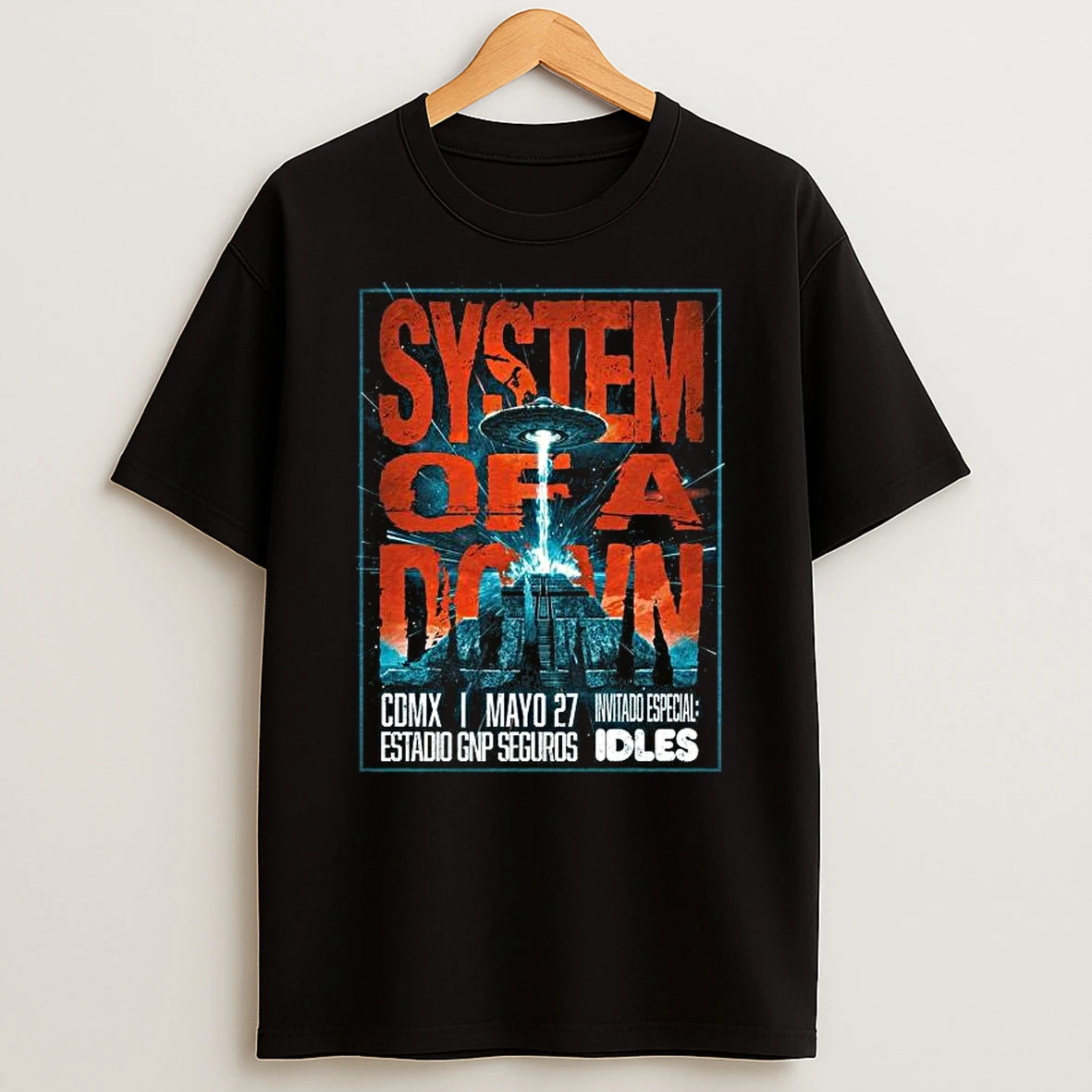 System Of A Down Mexico Tour Cdmx At Estadio Gnp Seguros On May 27 2026 T Shirt