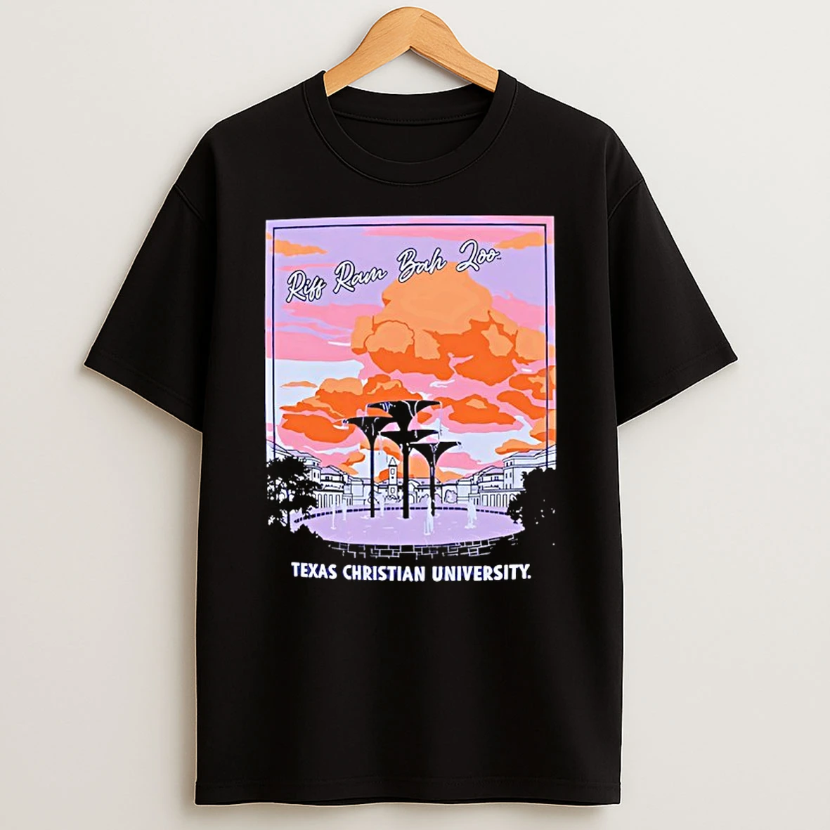 Tcu Horned Frogs Riff Ram Bah Zoo Texas Christian University T Shirt
