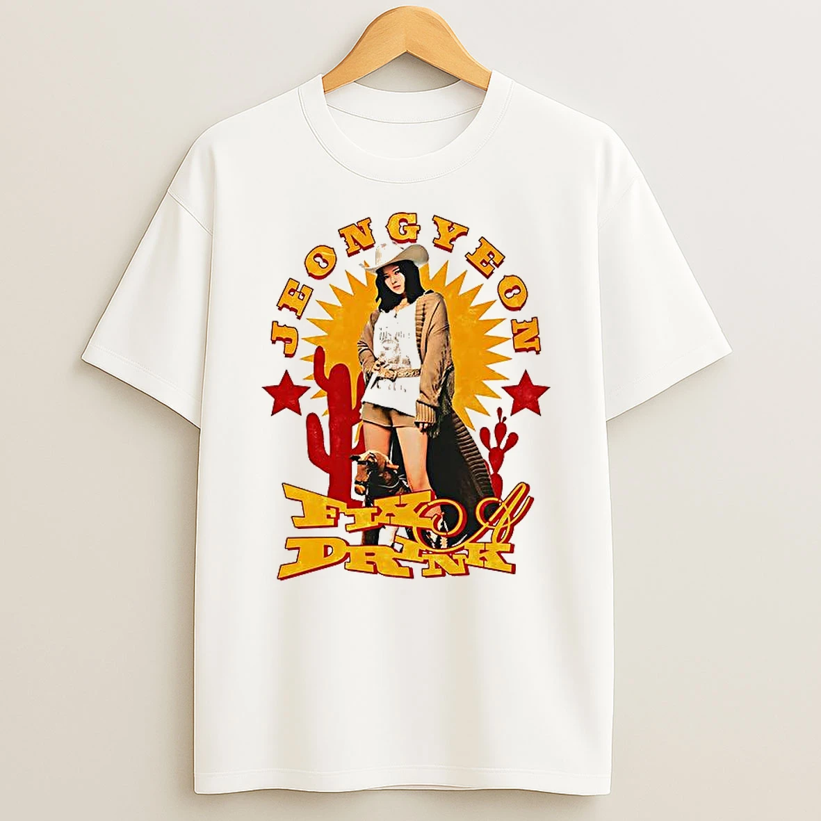 Twice Jeongyeon Fix A Drink Cowgirl Vintage T Shirt