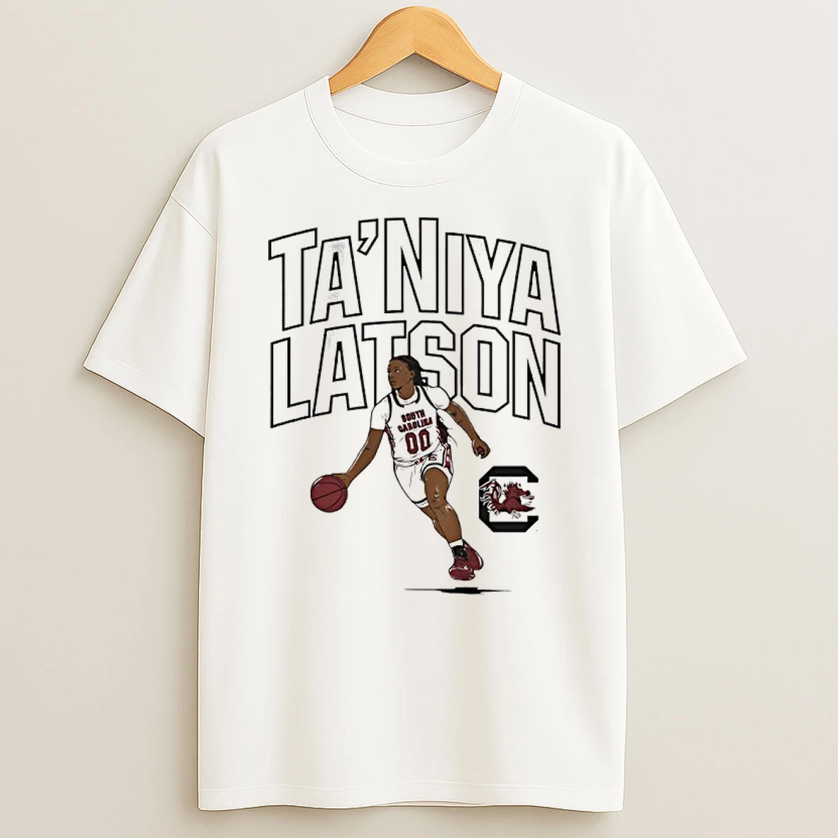 Taniya Latson South Carolina Basketball Player Name Pose T Shirt