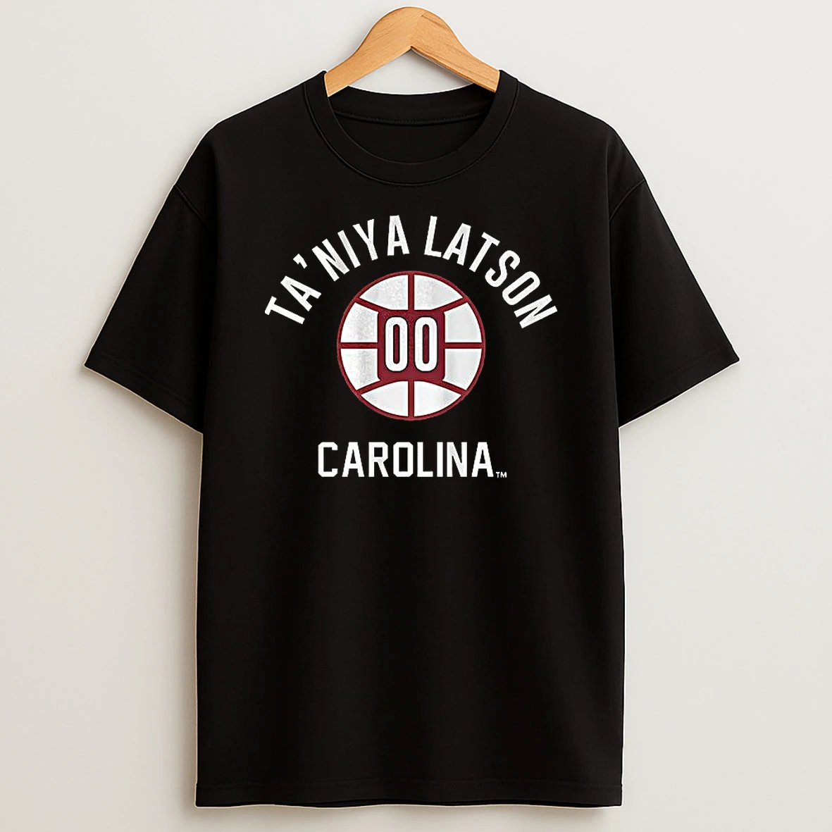 Taniya Latson South Carolina Gamecocks Basketball Name And Number Ball 00 T Shirt