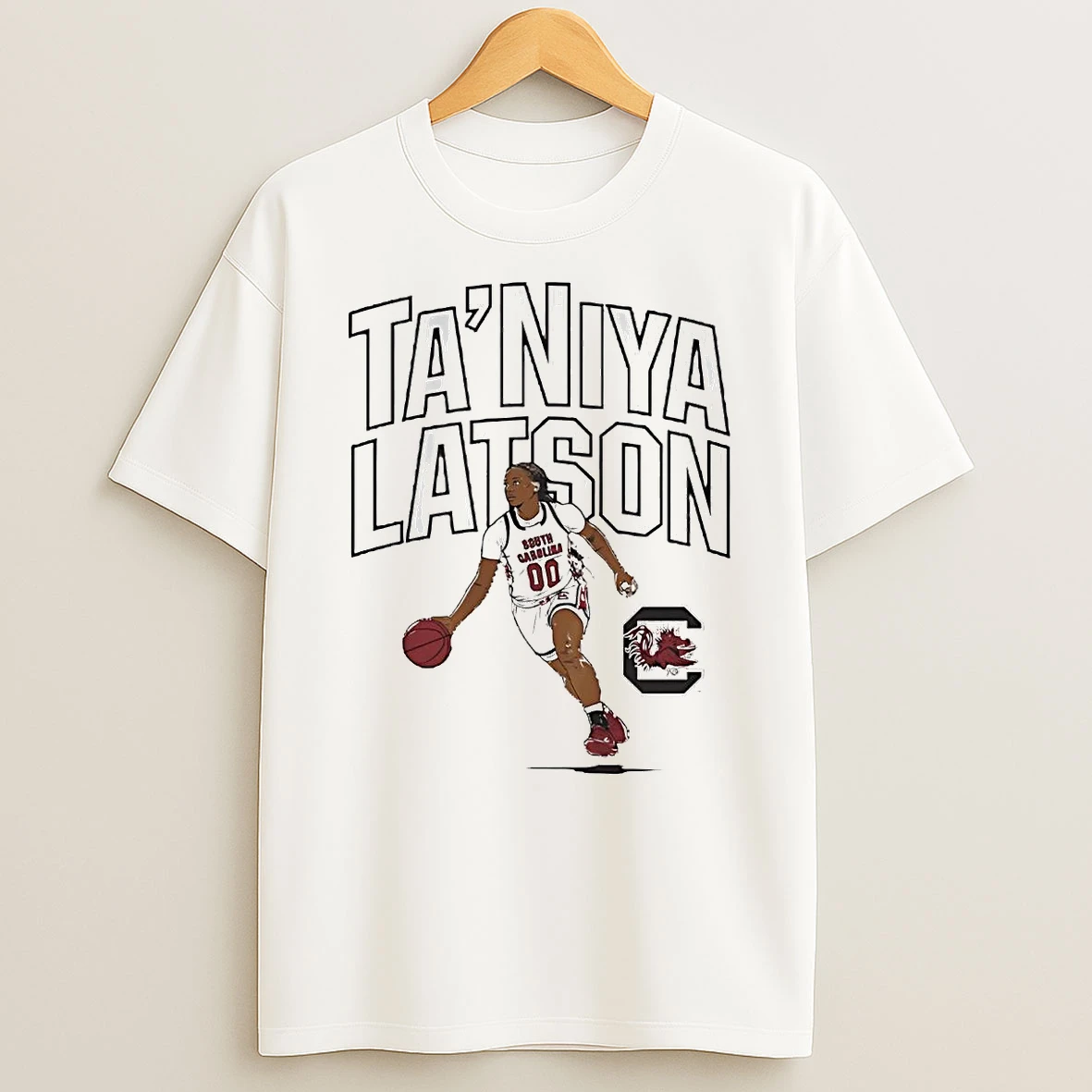 Taniya Latson Dribble South Carolina Gamecocks T Shirt