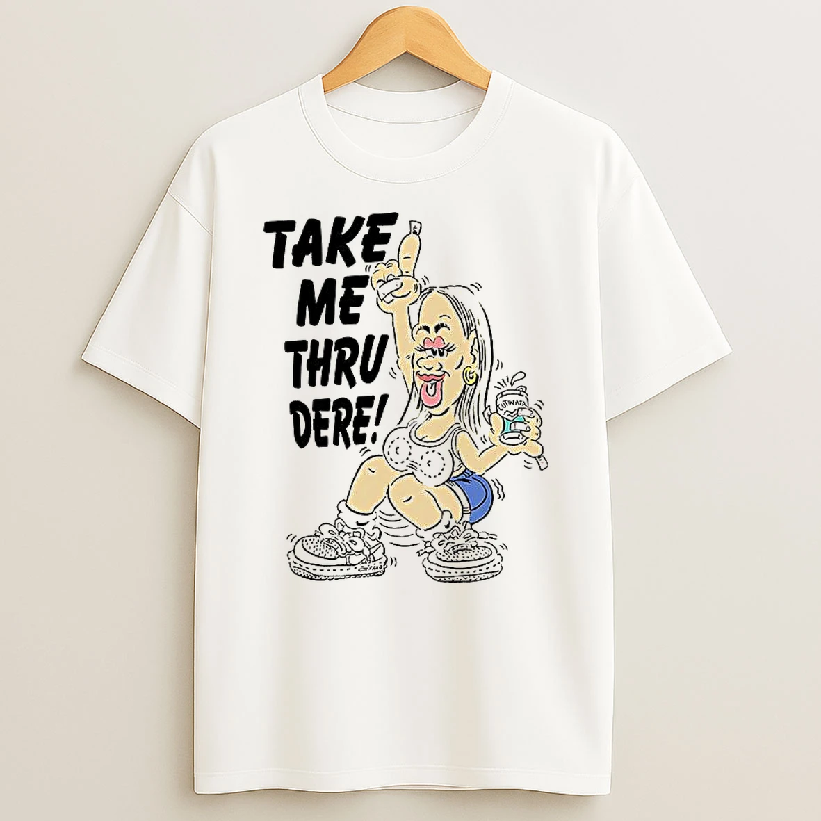 Take Me Thru Dere Caricature Cutwata T Shirt