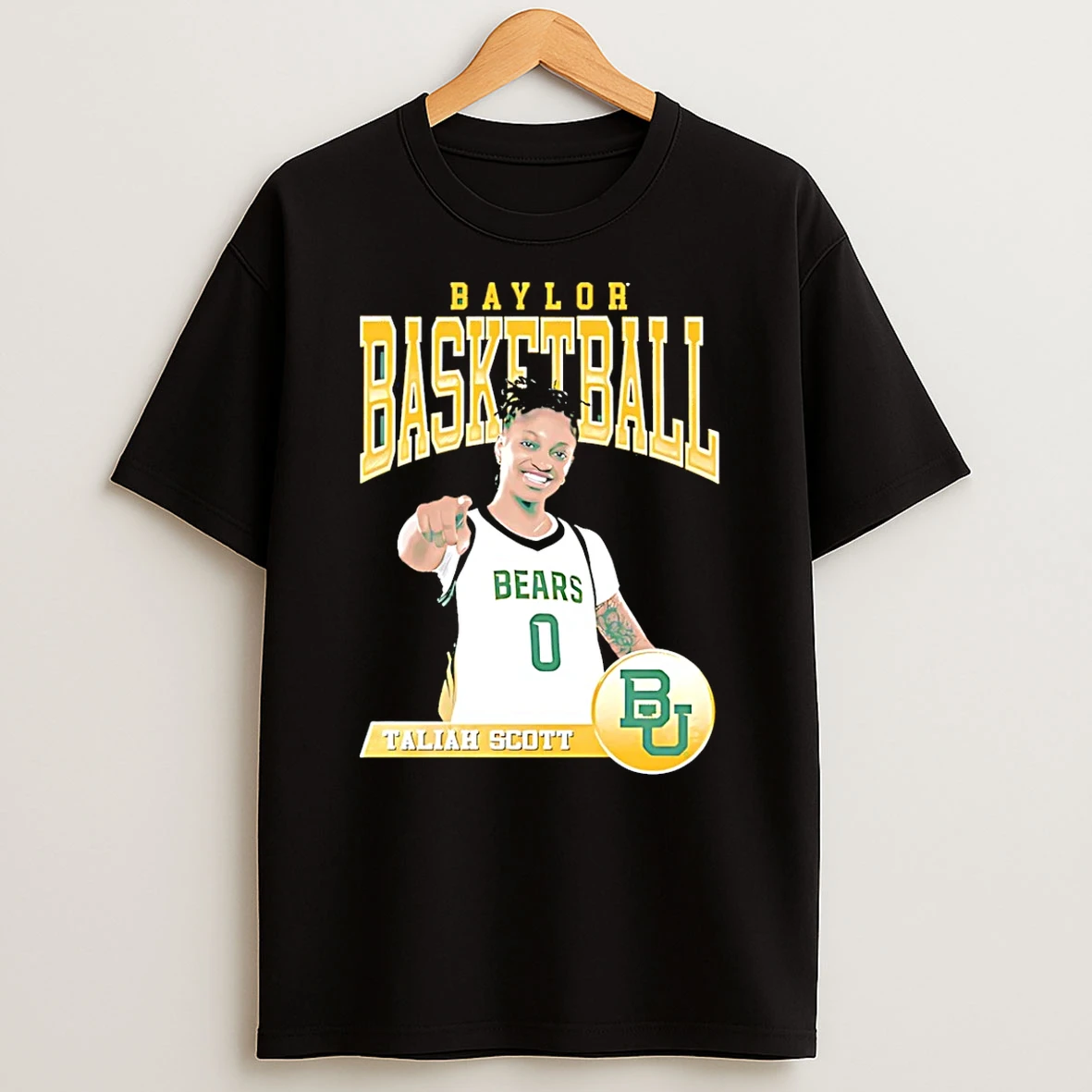 Taliah Scott Baylor Bears Illustrated T Shirt