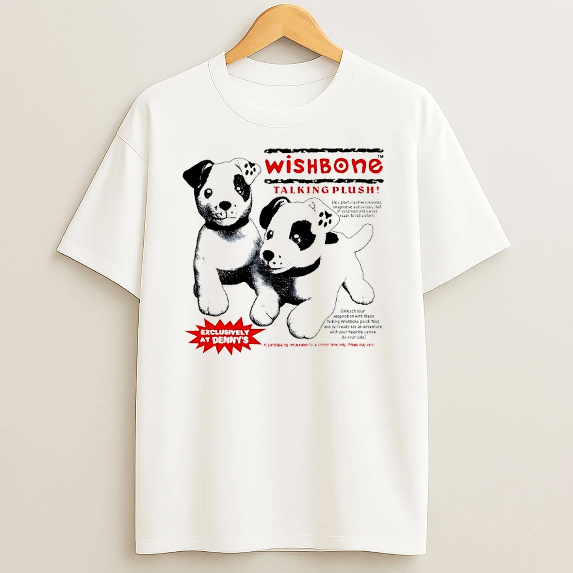 Talking Wishbone Plush Toy Dog T Shirt