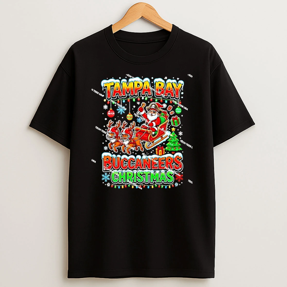 Tampa Bay Buccaneers Football Christmas Holiday T Shirt