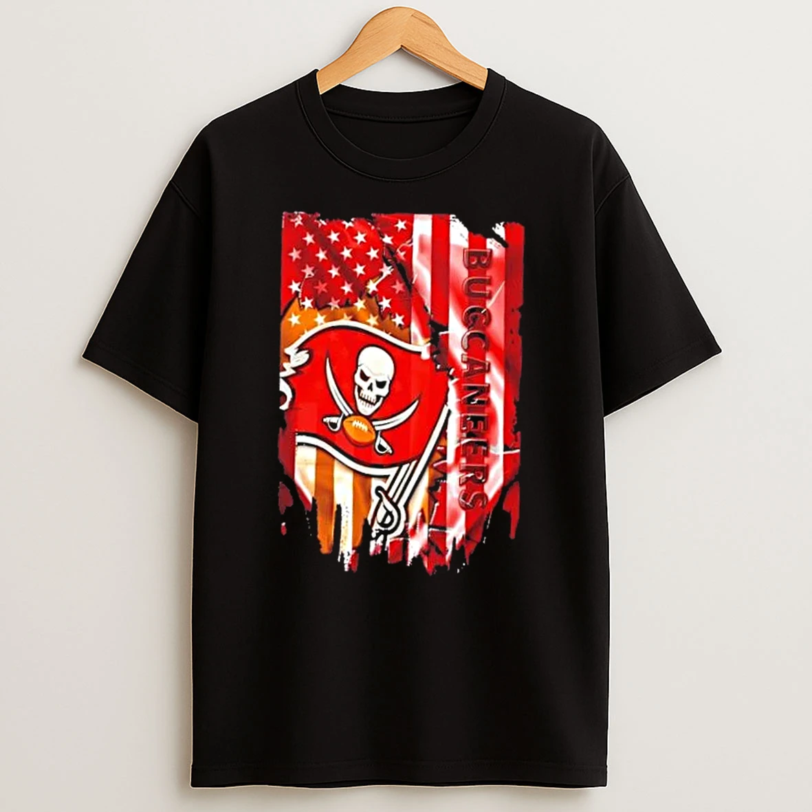 Tampa Bay Buccaneers Football X American Flag T Shirt