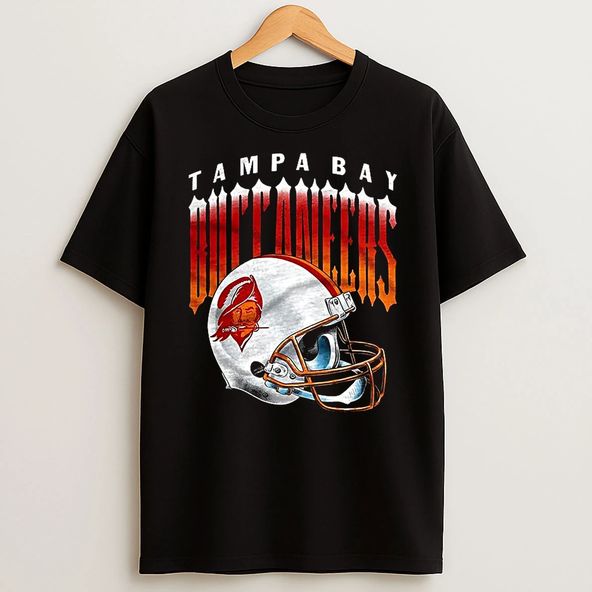 Tampa Bay Buccaneers Nfl Logo Gradient Helmet Football Lover T Shirt