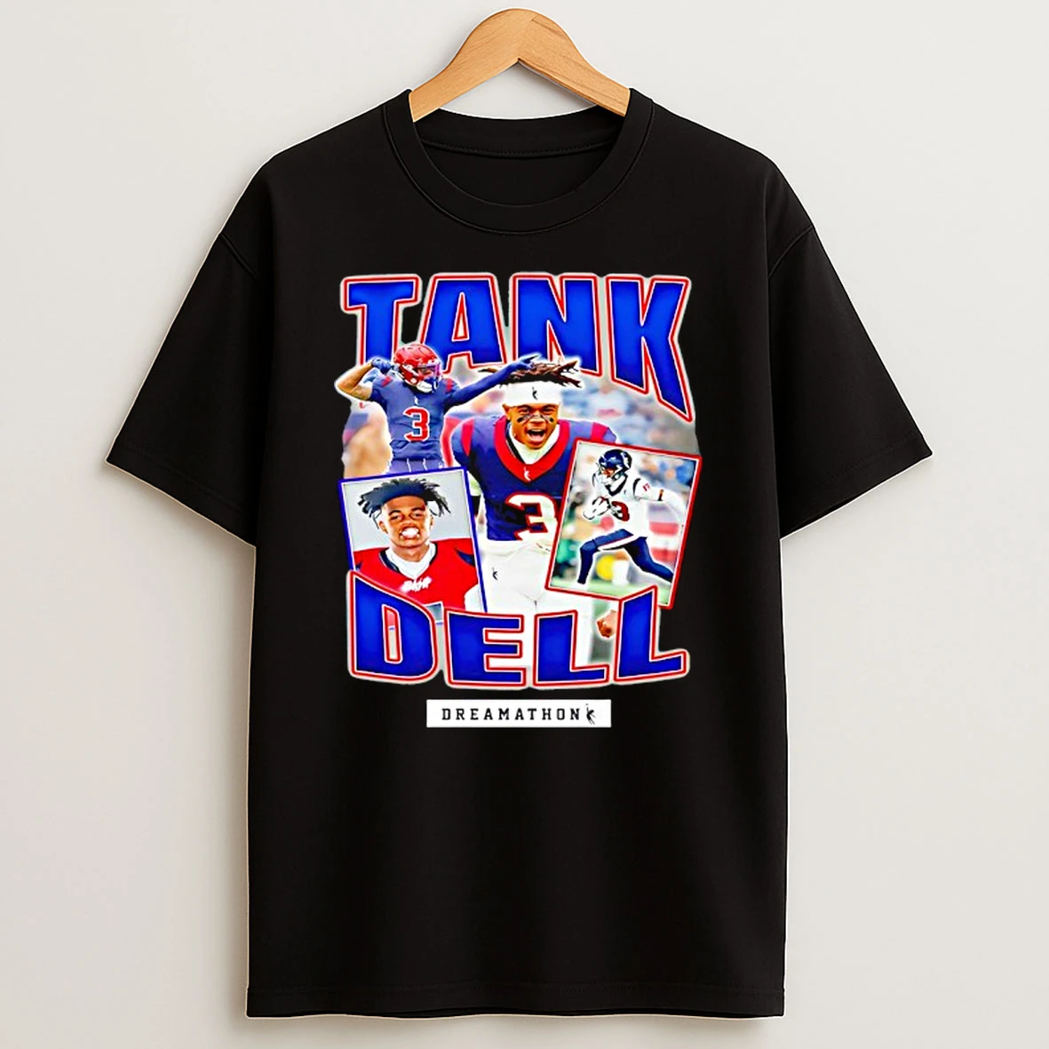 Tank Dell 3 Houston Texans Football Dreamathon Graphic T Shirt