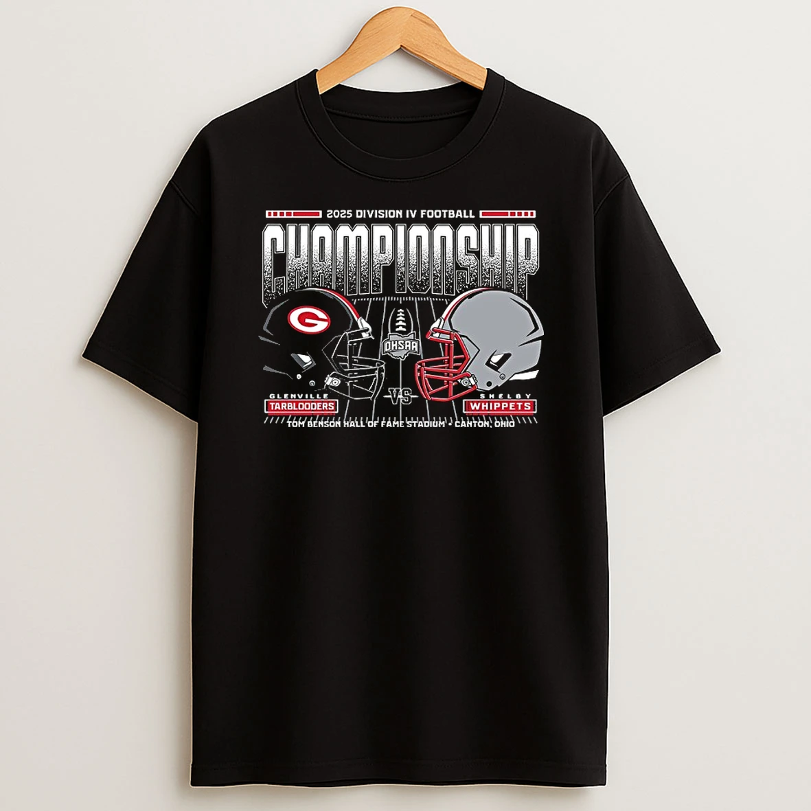 Tarblooders And Whippets 2025 Ohsaa Football D4 H2h State Championship T Shirt