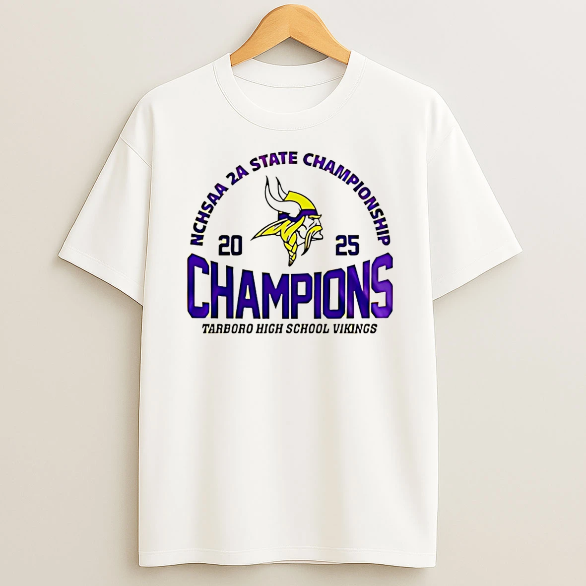 Tarboro High School Vikings 2025 Nchsaa 2a State Champions T Shirt