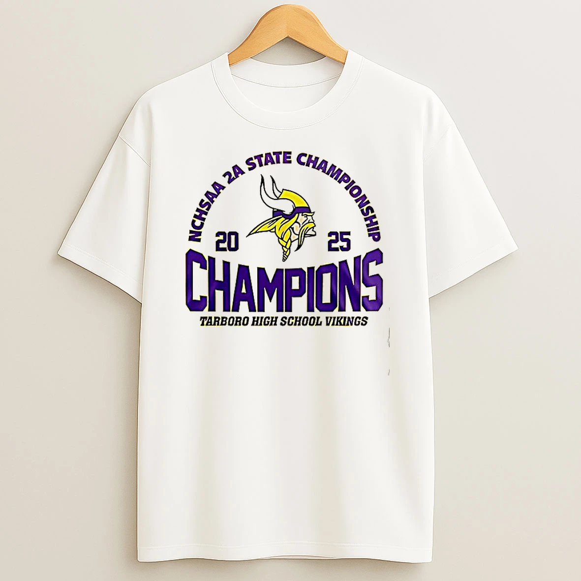 Tarboro High School Vikings 2025 Nchsaa 2a State Championship T Shirt