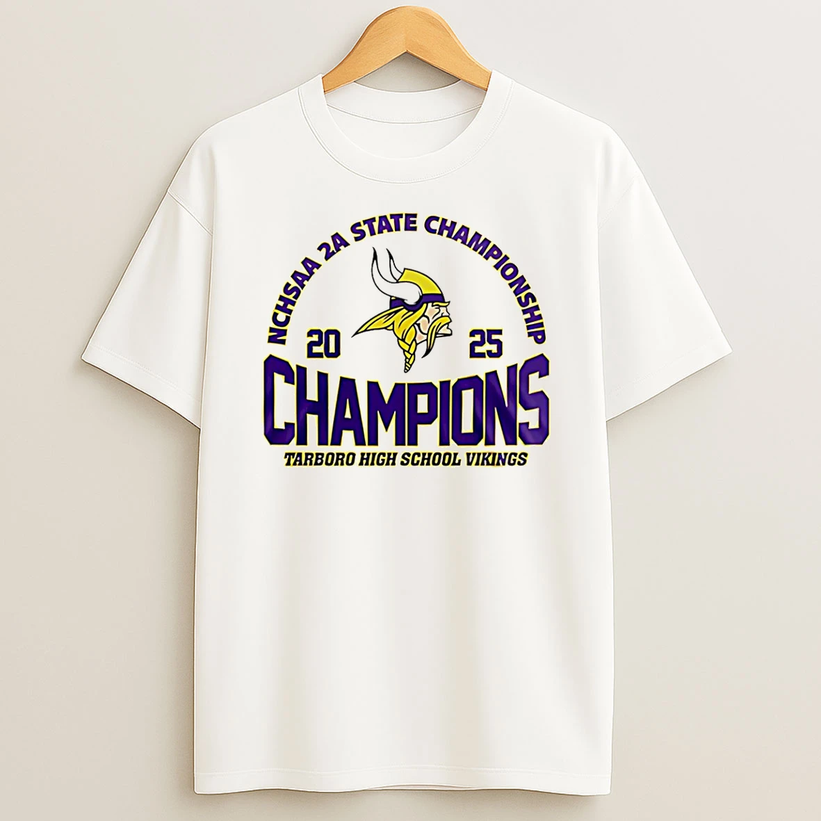 Tarboro Vikings Celebrate 5a State Champions 2025 T Shirt