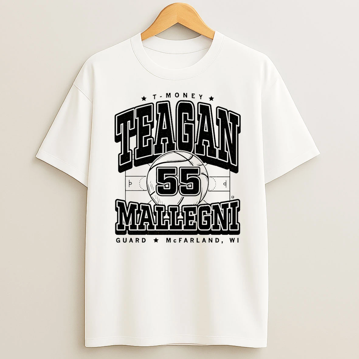 Teagan Mallegni Iowa Hawkeyes T Money From Mcfarland Wi T Shirt