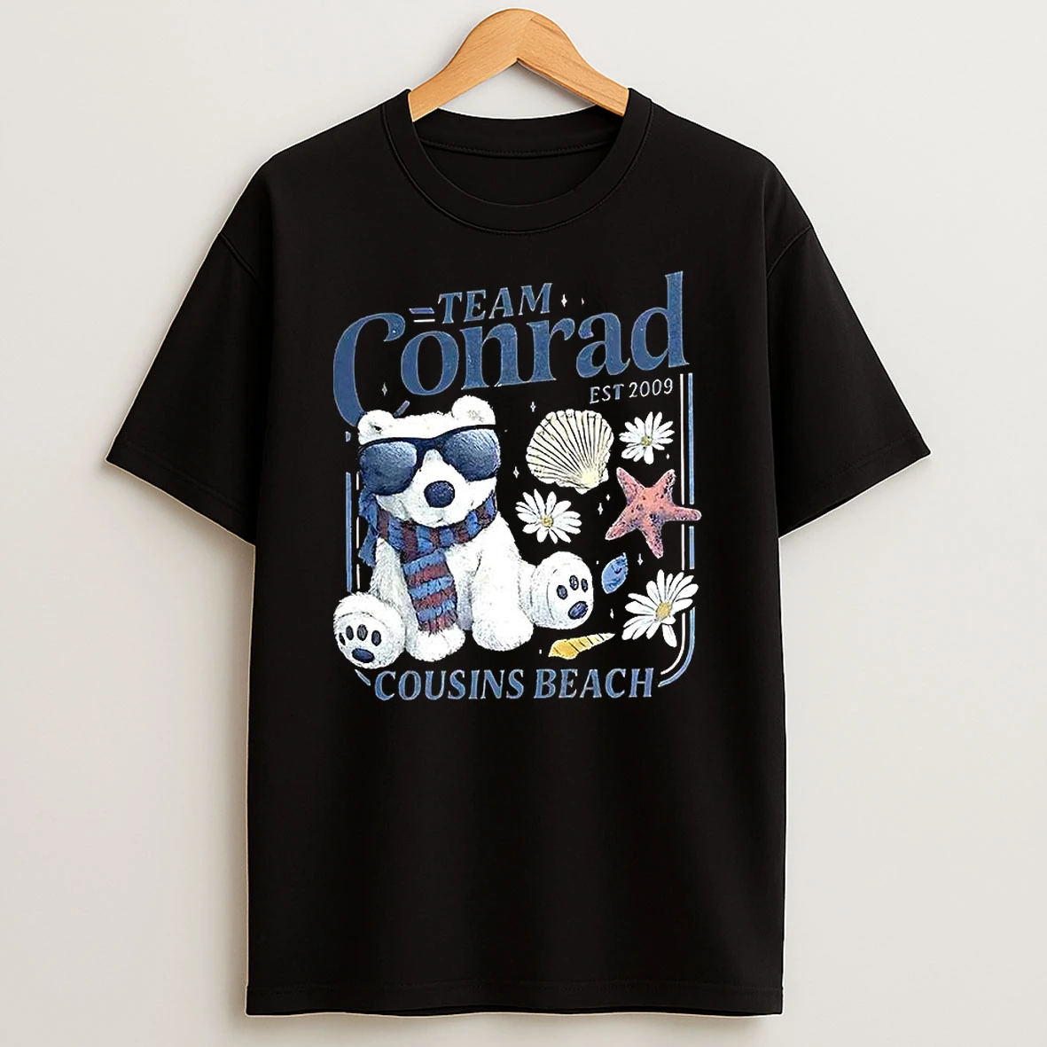 Team Conrad Junior Mint Bear Est 2009 Cousins Beach T Shirt