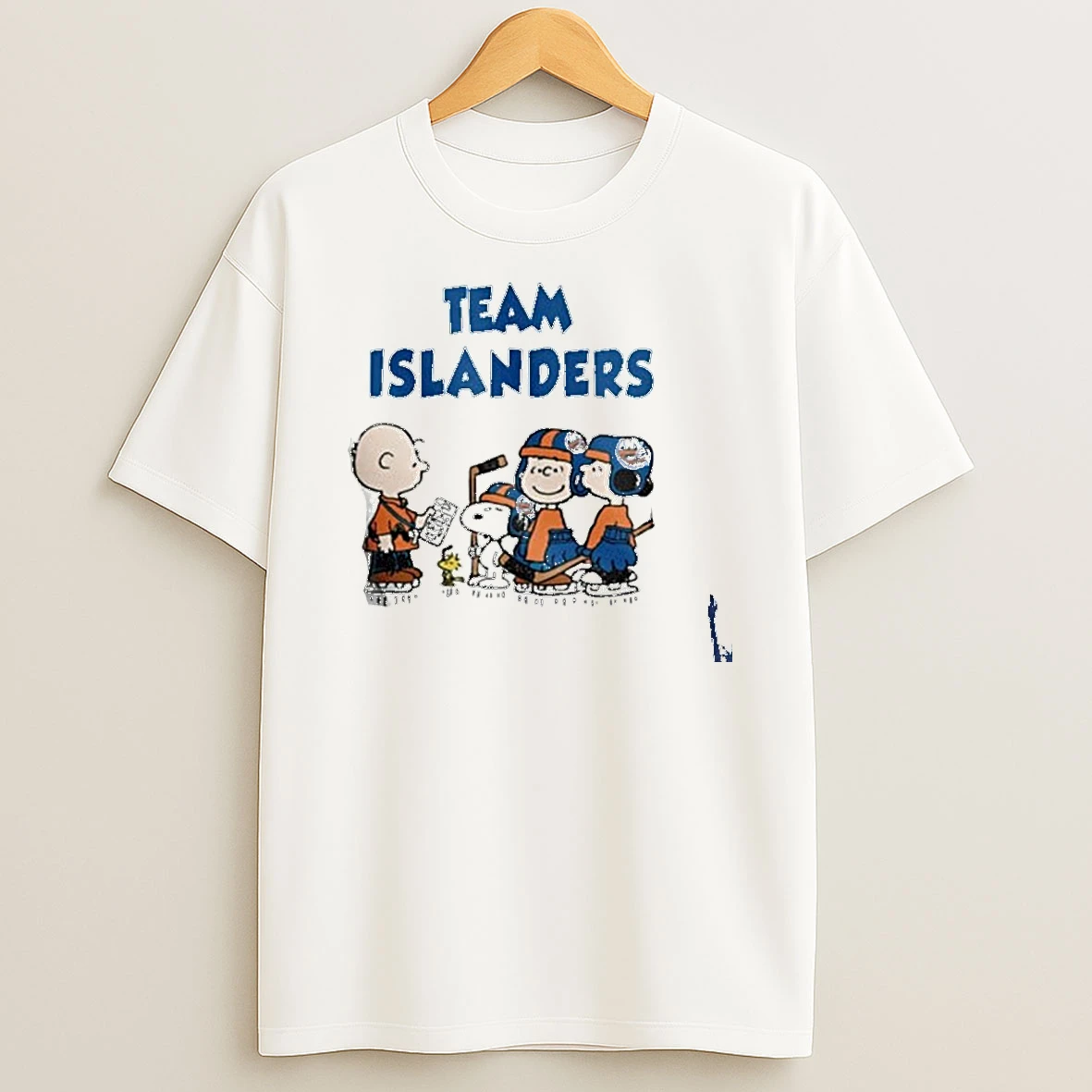 Team New York Islanders Peanuts Hockey T Shirt