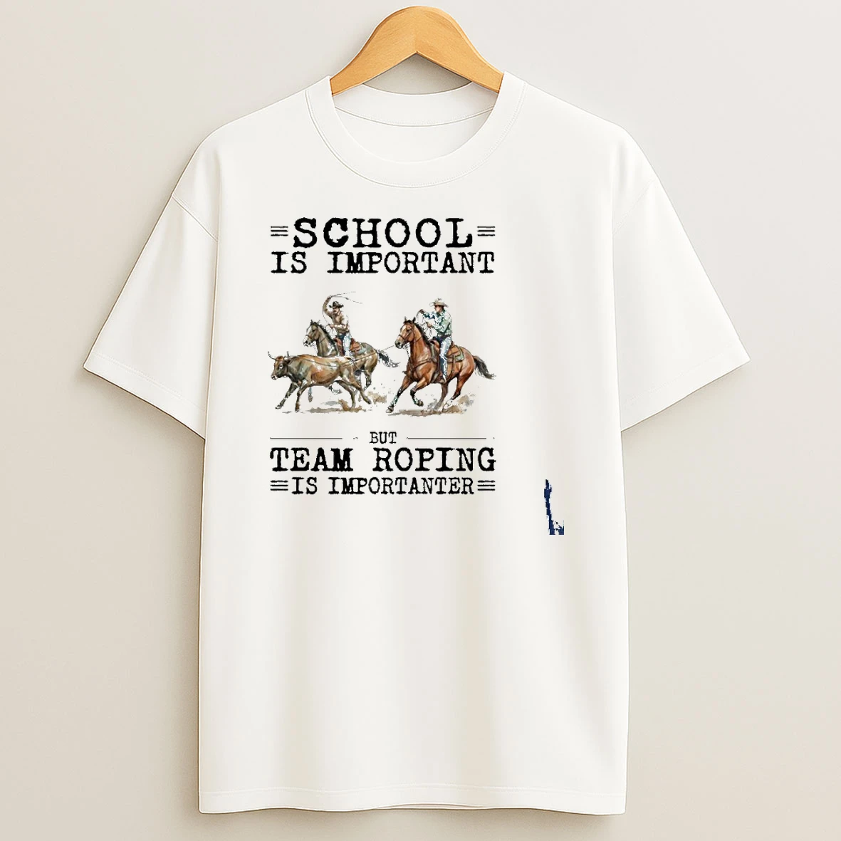 Team Roping School Is Important T Shirt
