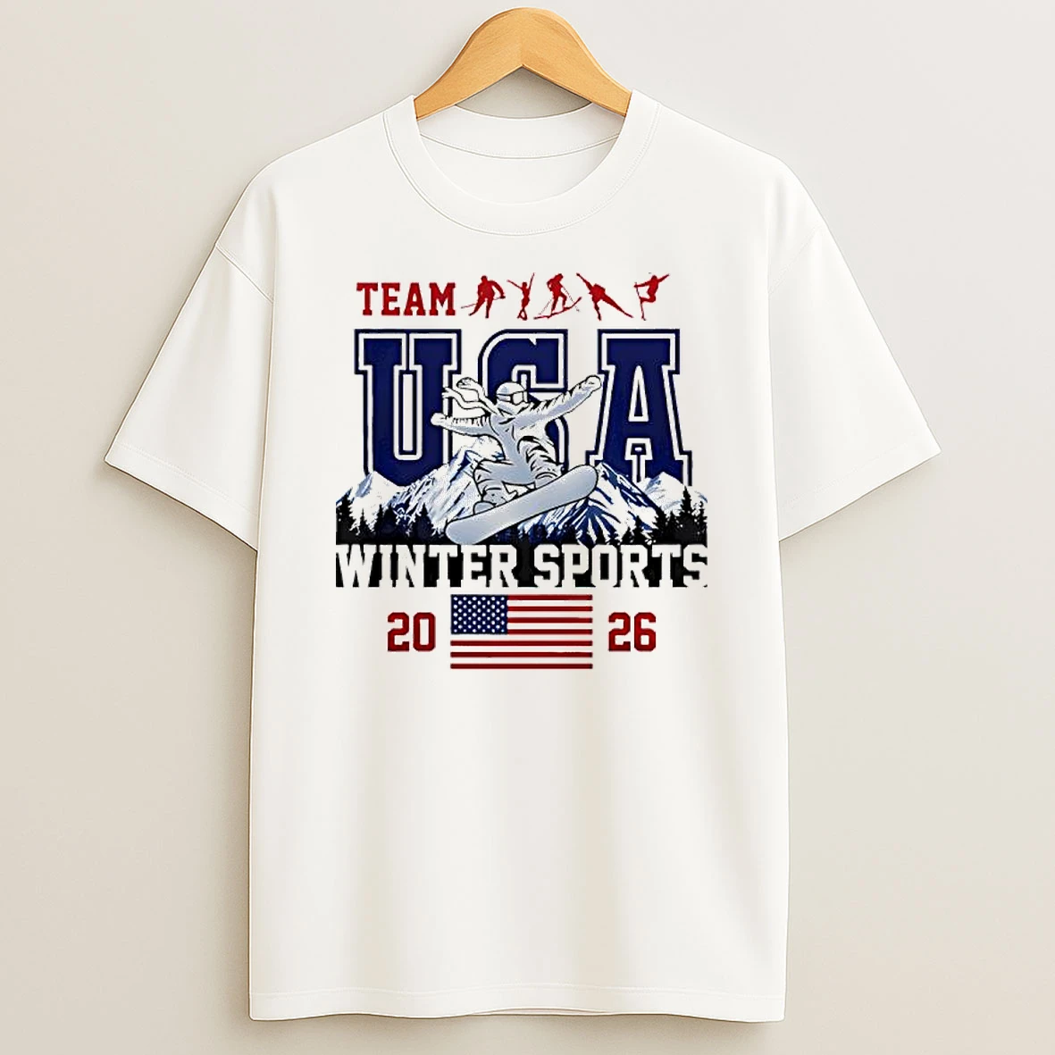 Team Usa Winter Sports Olympics 2026 T Shirt