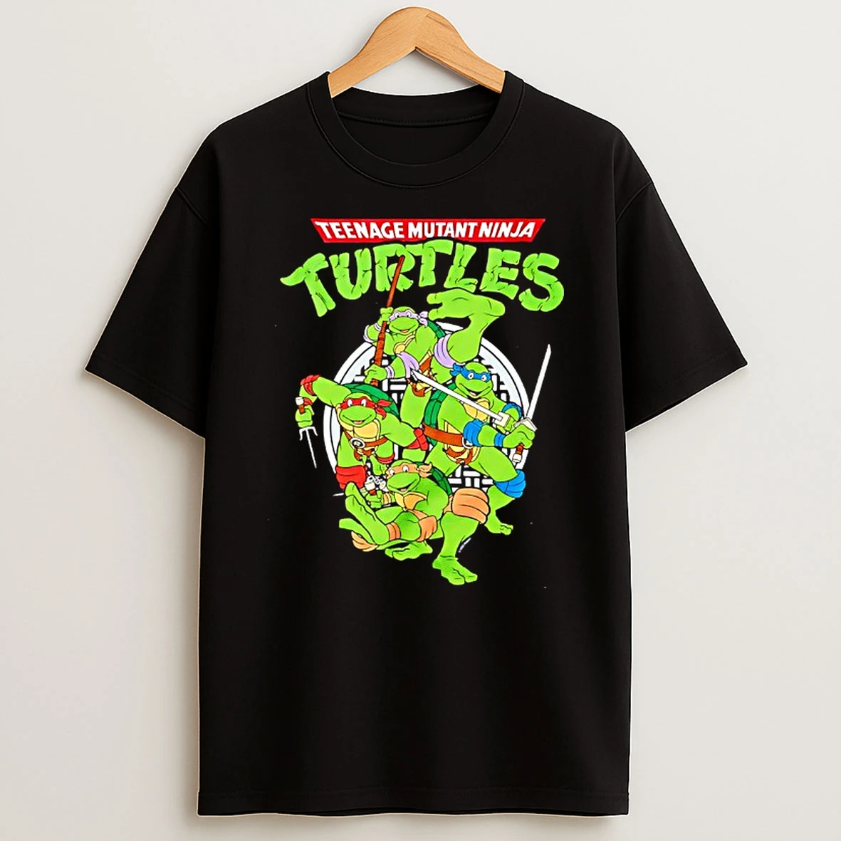 Teenage Mutant Ninja Turtles Action Retro Graphic T Shirt