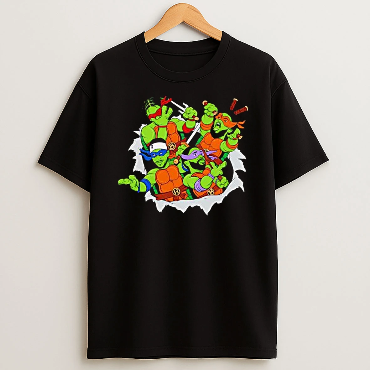 Teenage Mutant Ninja Turtles X New York Knicks Nba Team T Shirt