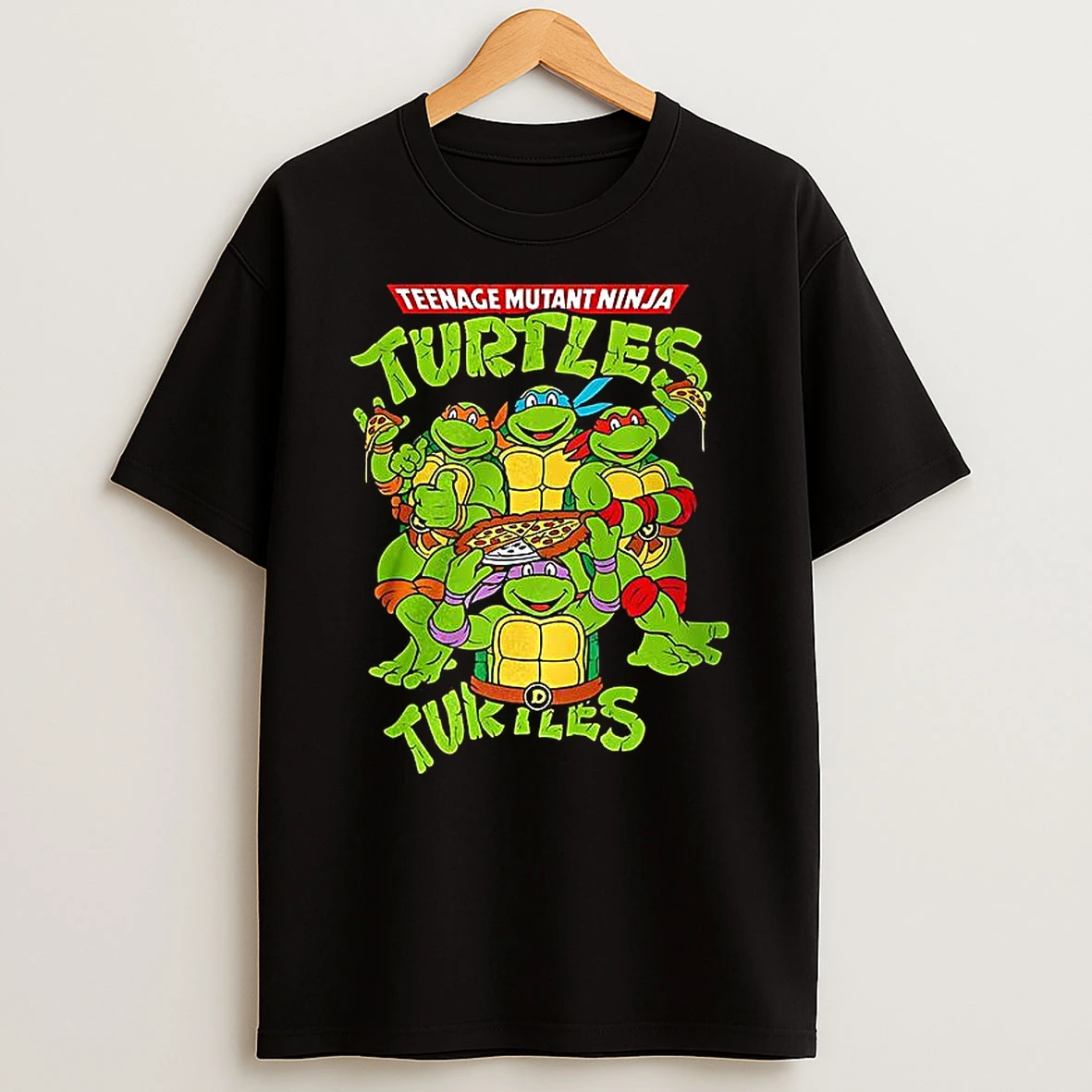 Teenage Mutant Ninja Turtles Eat Pizza And Smash Fascism T Shirt