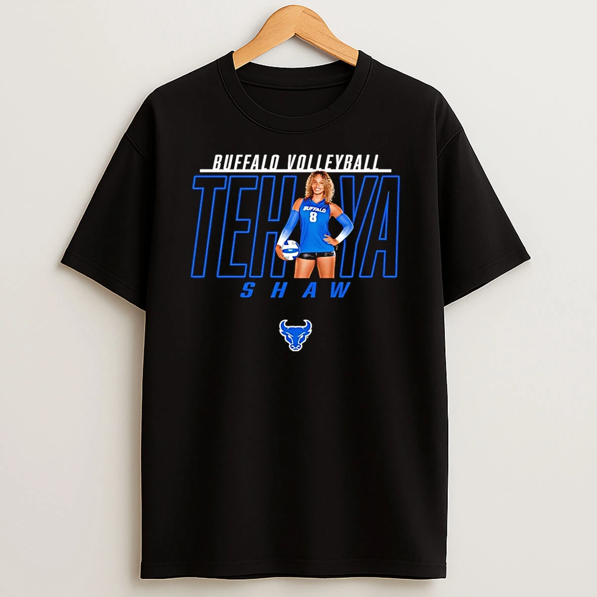 Tehya Shaw Goncalves Buffalo Bulls Volleyball Cartoon T Shirt