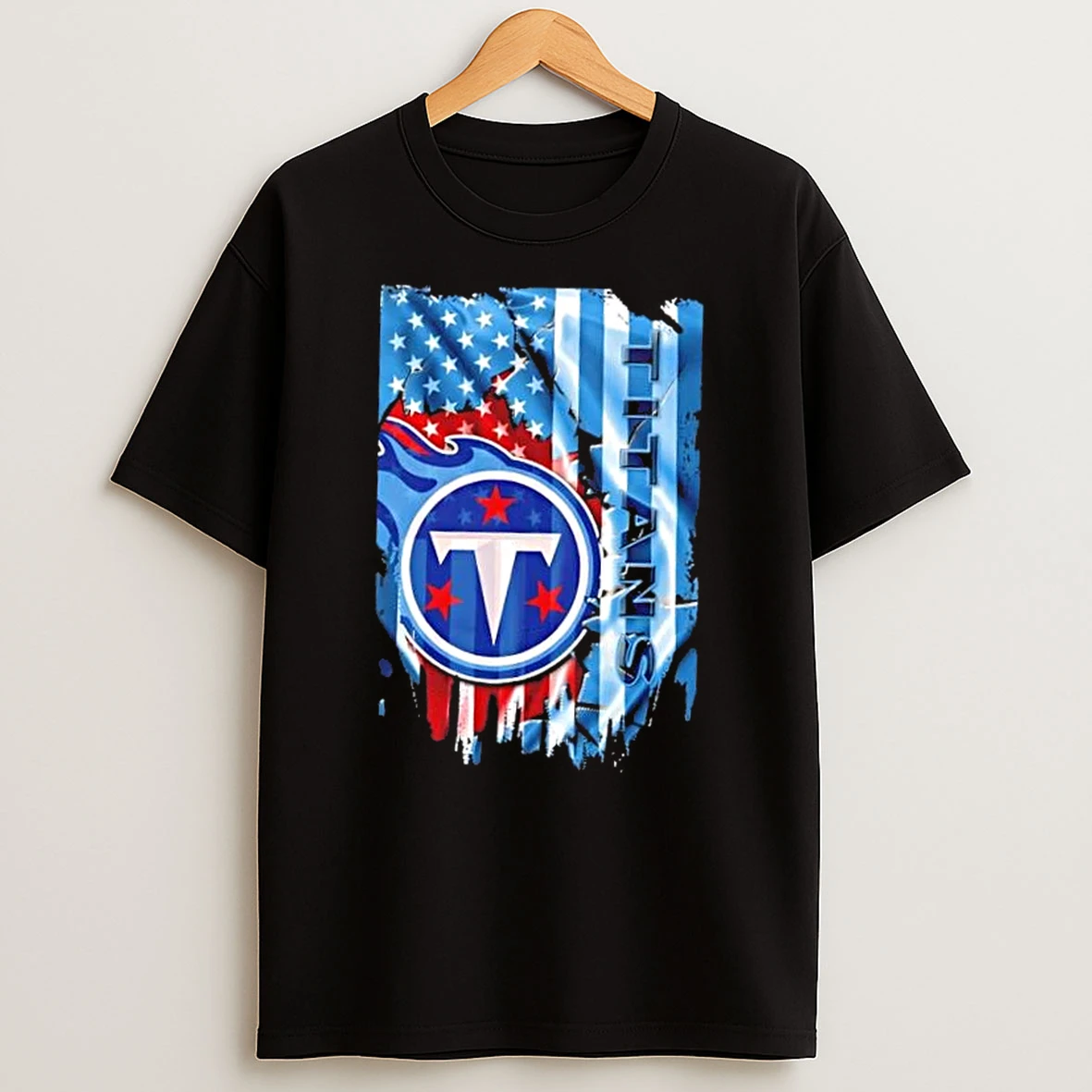 Tennessee Titans Football X American Flag T Shirt