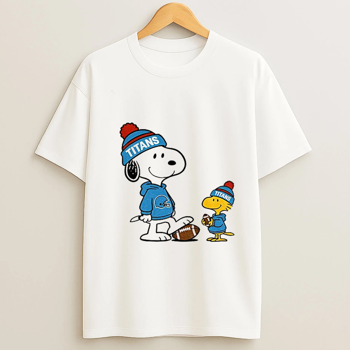 Tennessee Titans Snoopy Woodstock Football Style Nfl T Shirt